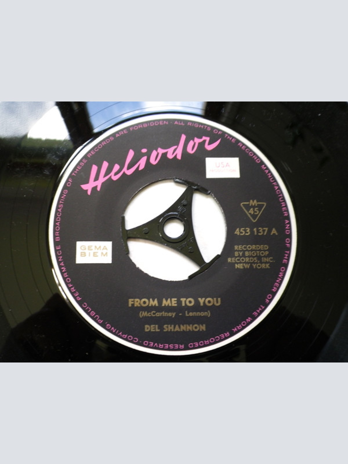 Vinyl / Del Shannon - From Me To You