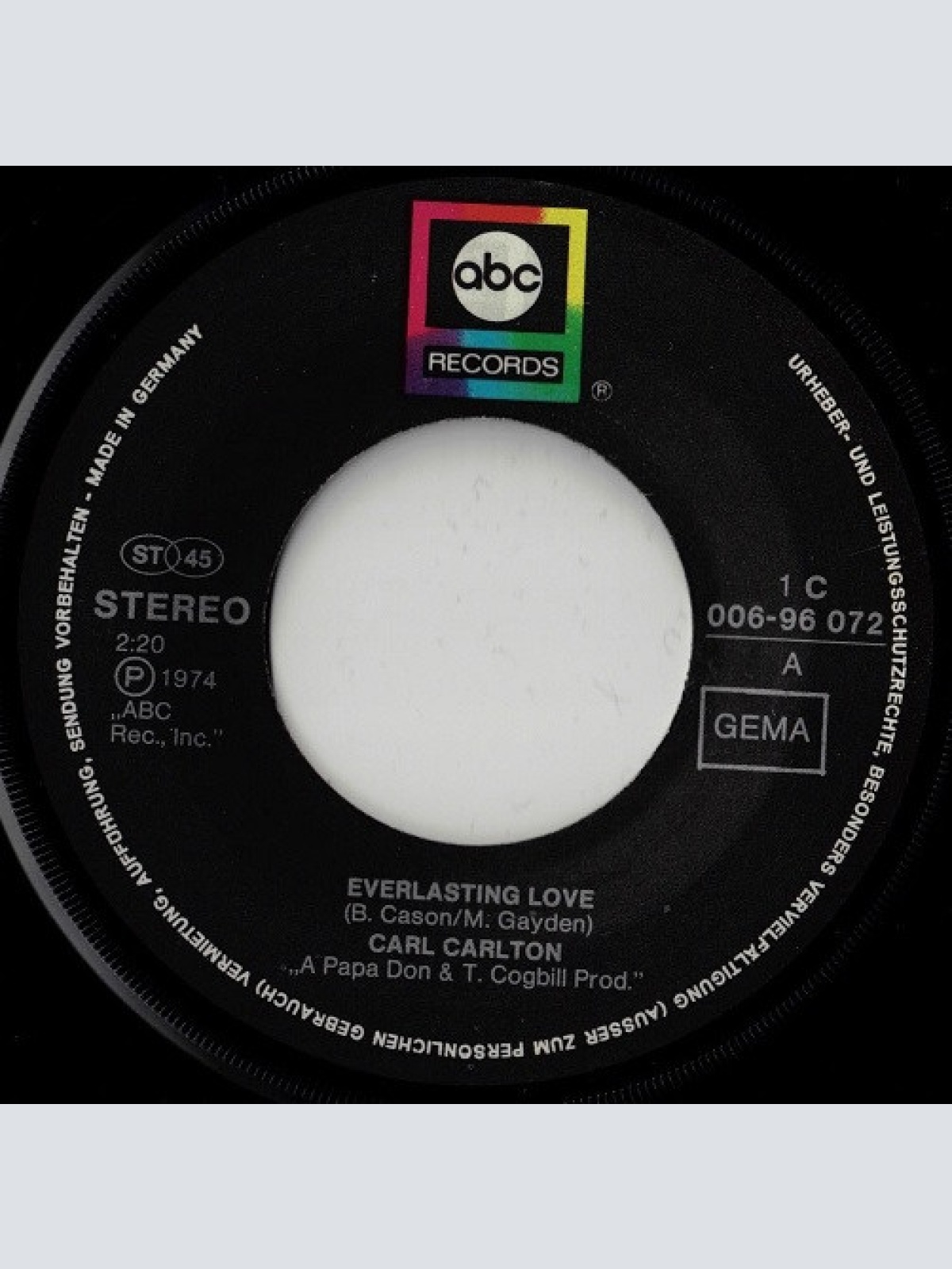 Vinyl / Carl Carlton - Everlasting Love