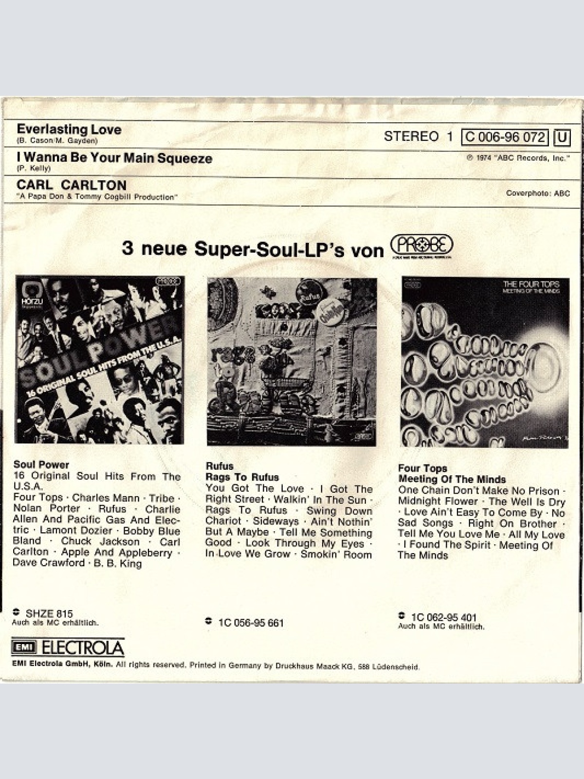 Vinyl / Carl Carlton - Everlasting Love