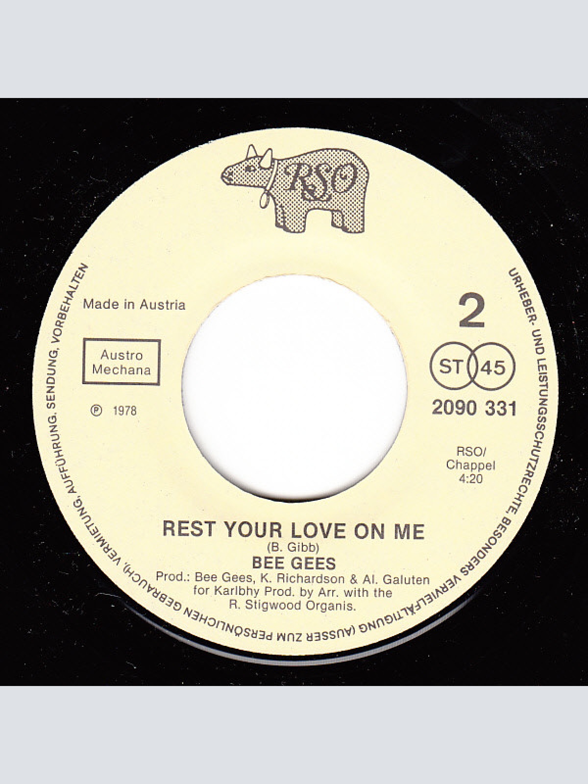 Vinyl / Bee Gees - Too Much Heaven