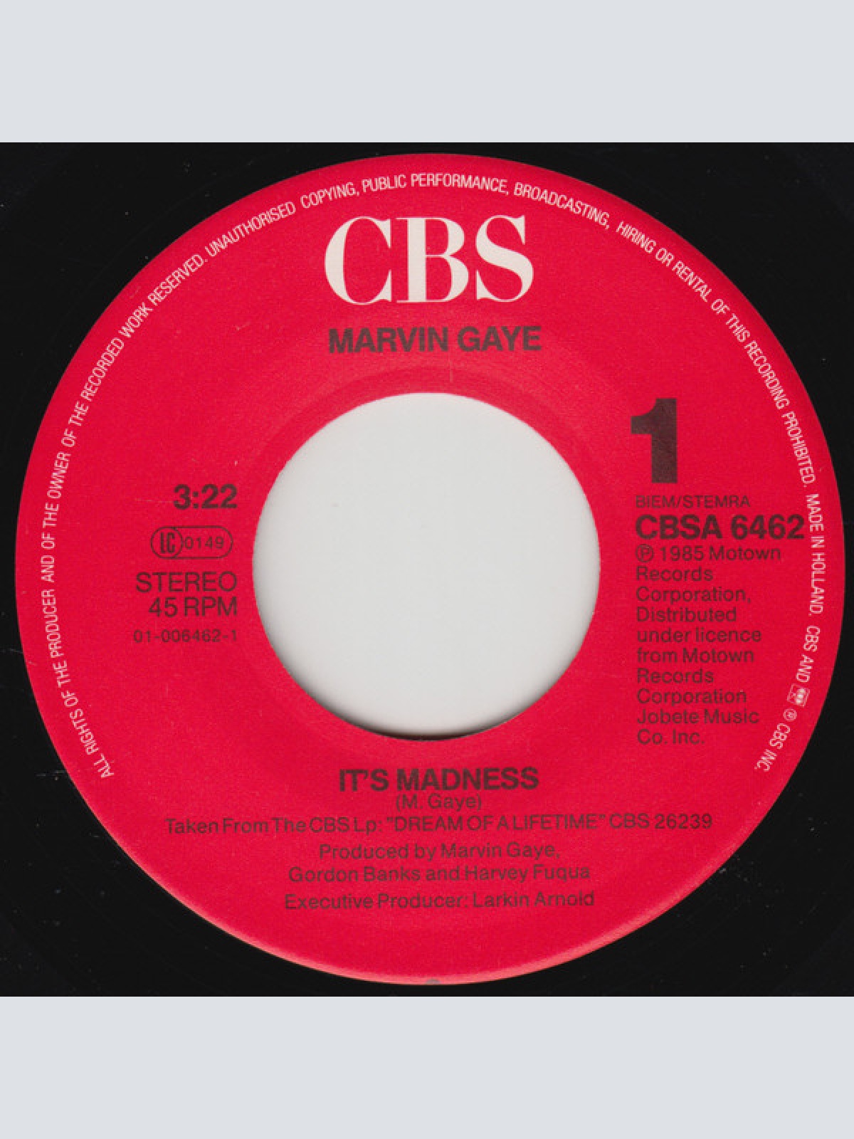 Vinyl / Marvin Gaye - It's Madness