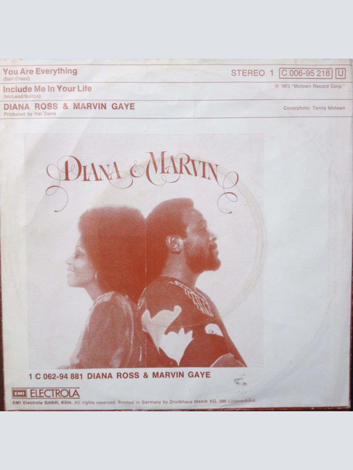 Vinyl / Diana Ross & Marvin Gaye - You Are Everything / Include Me In Your Life