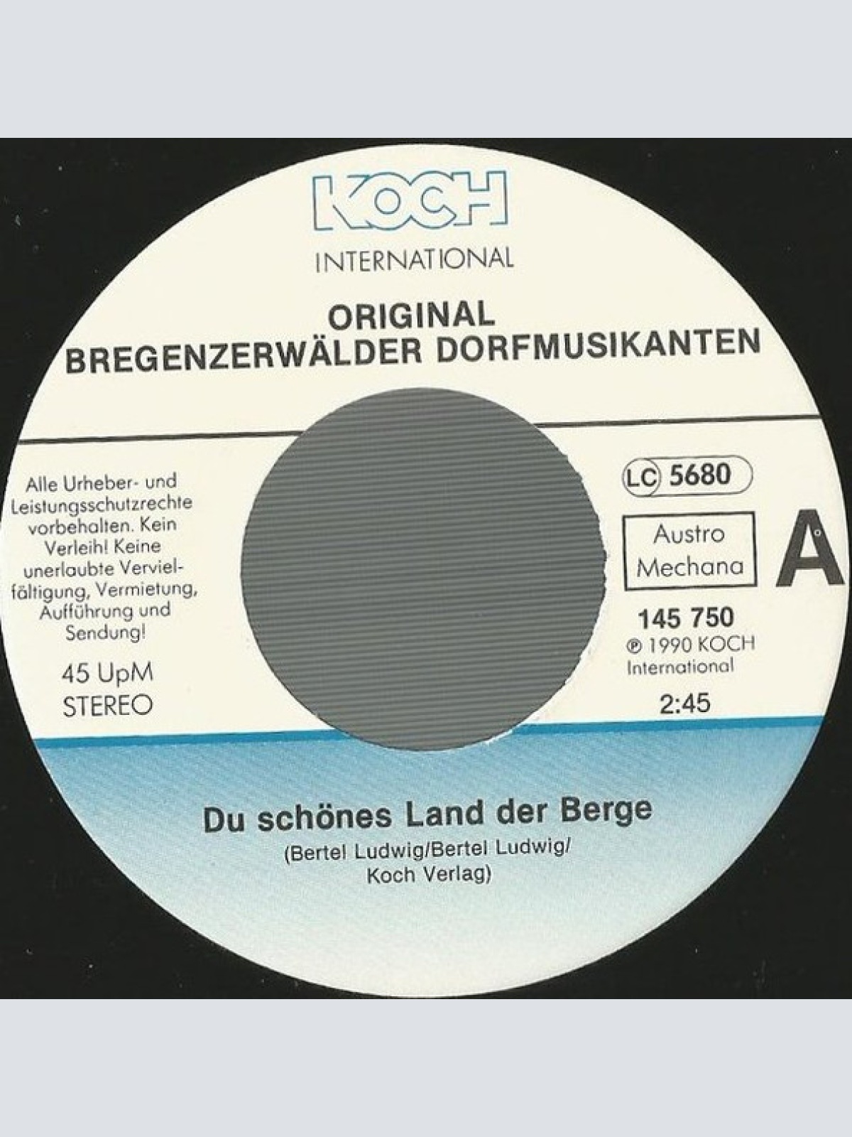 Vinyl / Original Bregenzerwälder Dorfmusikanten - Du Schönes Land Der Berge