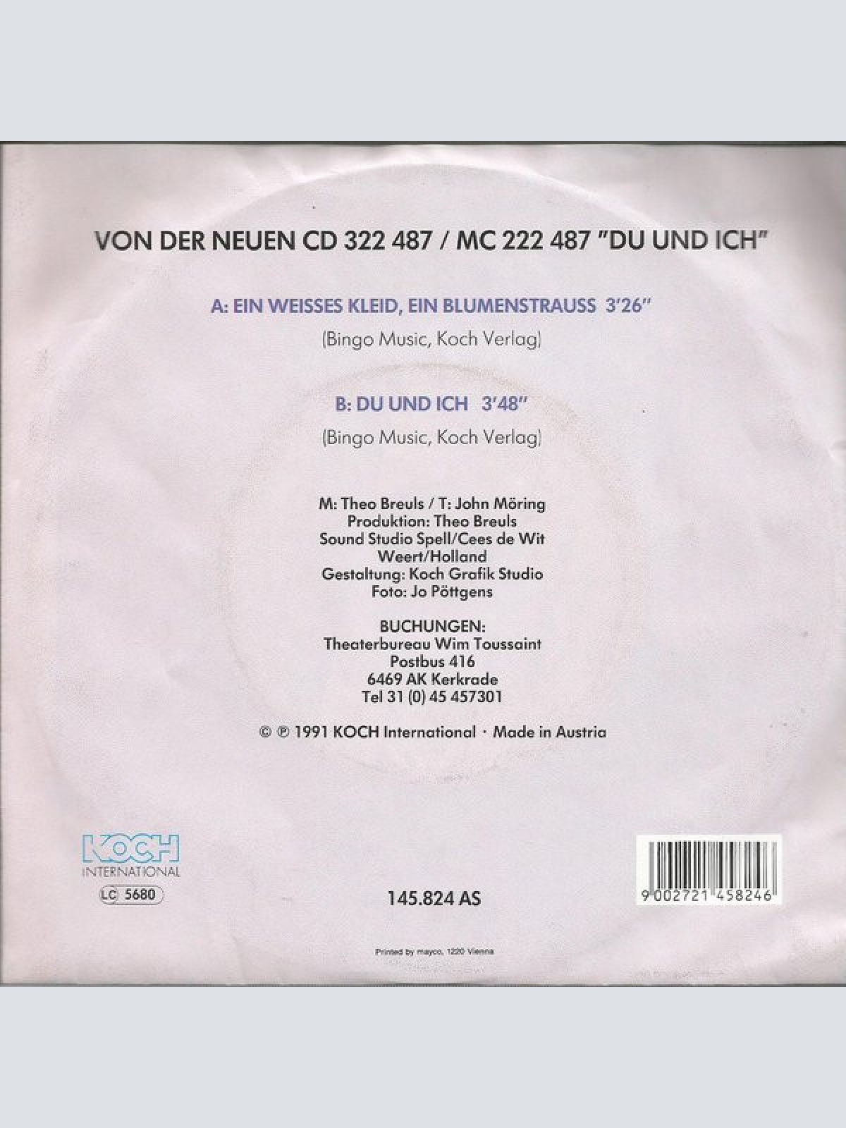 Vinyl / Peggy & Richard - Ein Weisses Kleid, Ein Blumenstrauss