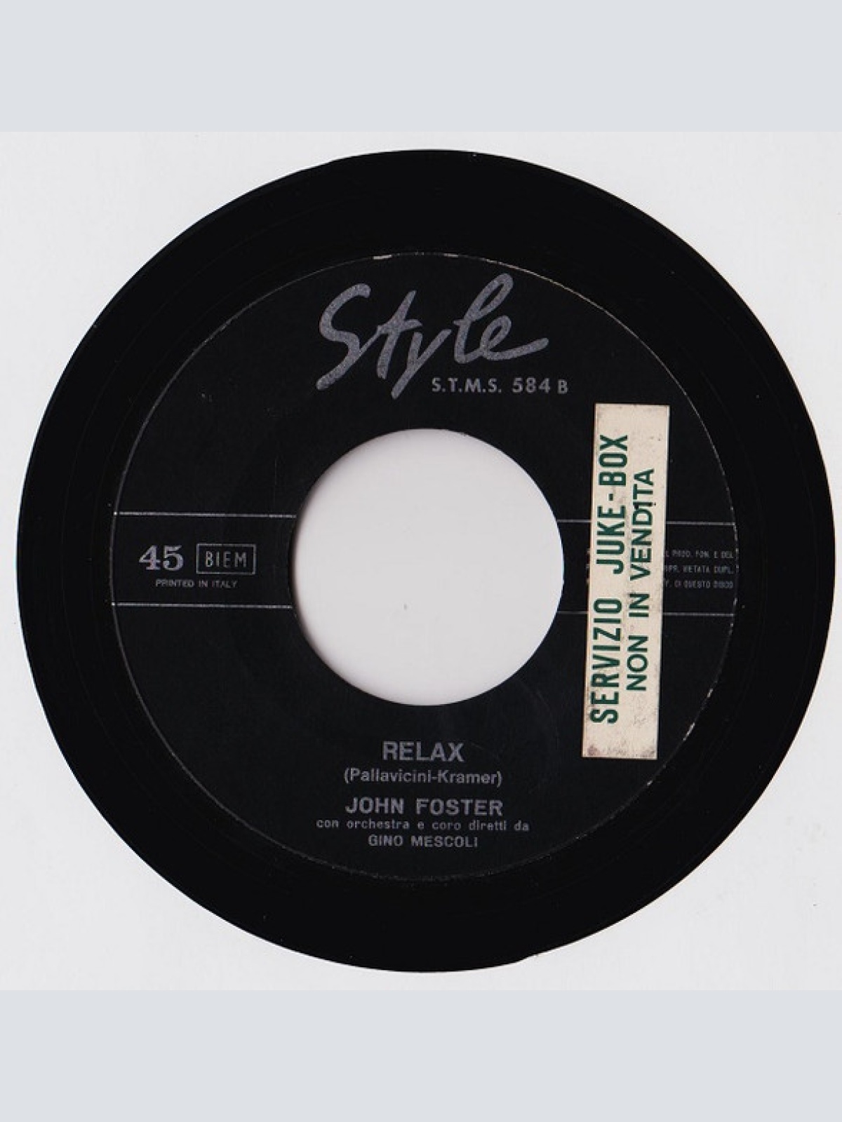 Vinyl / John Foster (9) - Ed Ora Insegnami / Relax