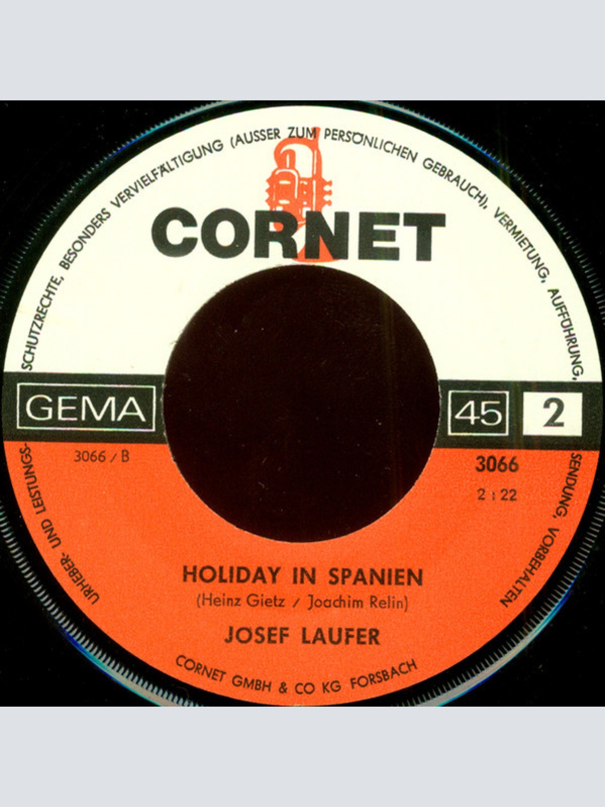 Vinyl / Josef Laufer - Quo Vadis / Holiday In Spanien