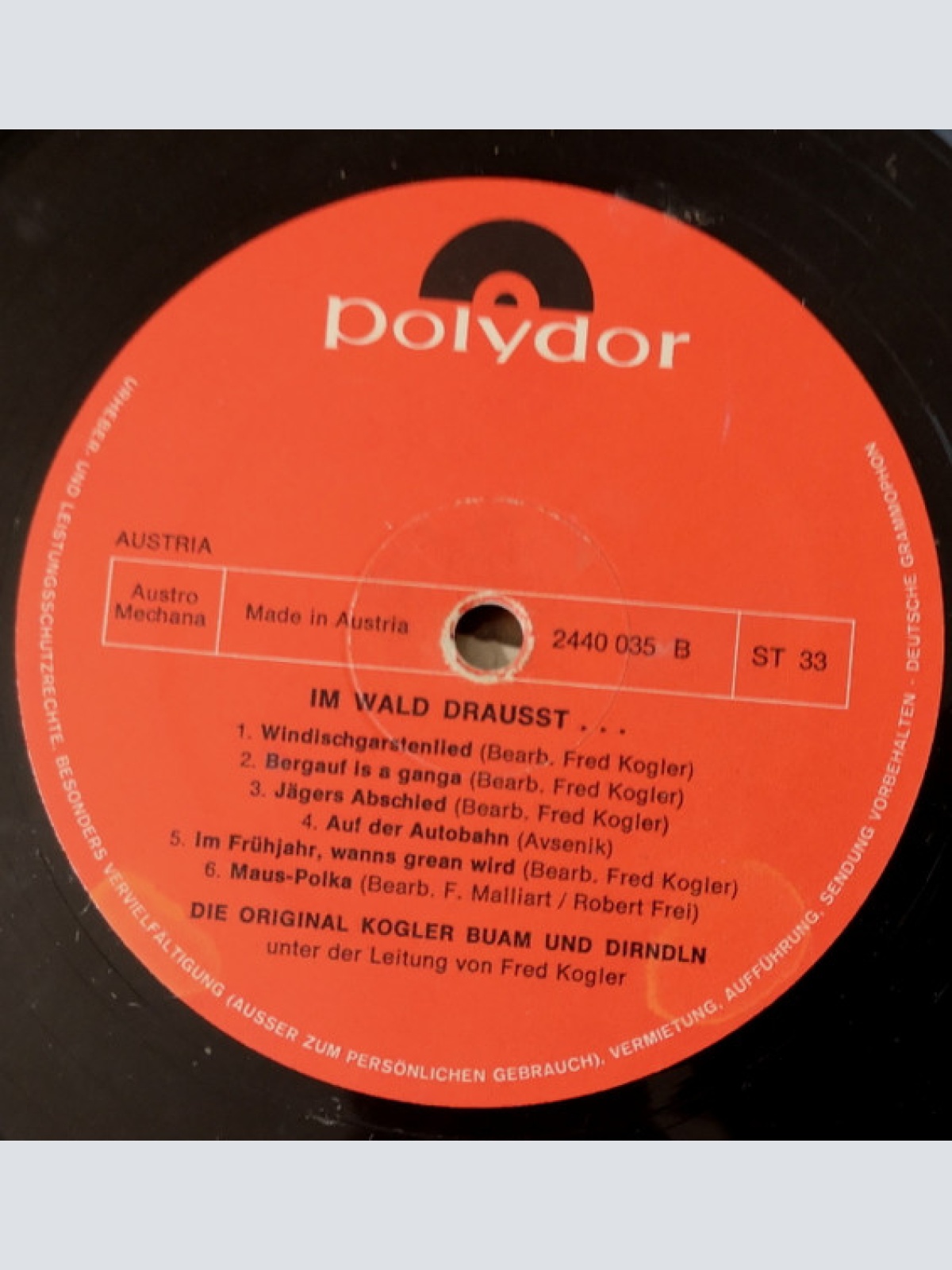 Vinyl / Die Original Kogler Buam Und Dirndln* - Im Wald Draußt...