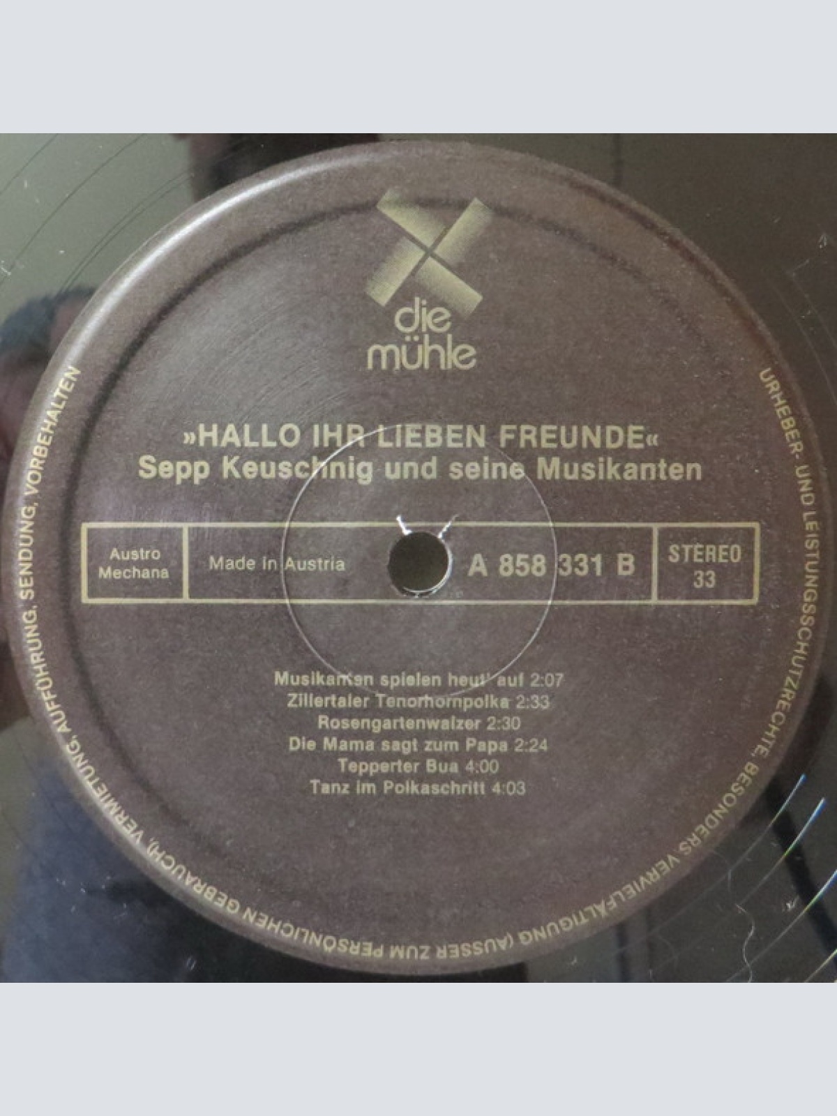 Vinyl / Sepp Keuschnig Und Seine Musikanten Aus Salzburg* - Hallo Ihr Lieben Freunde
