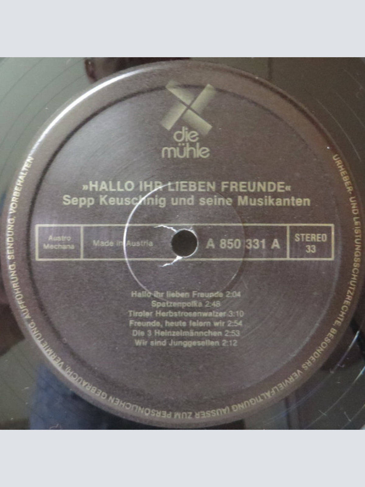 Vinyl / Sepp Keuschnig Und Seine Musikanten Aus Salzburg* - Hallo Ihr Lieben Freunde