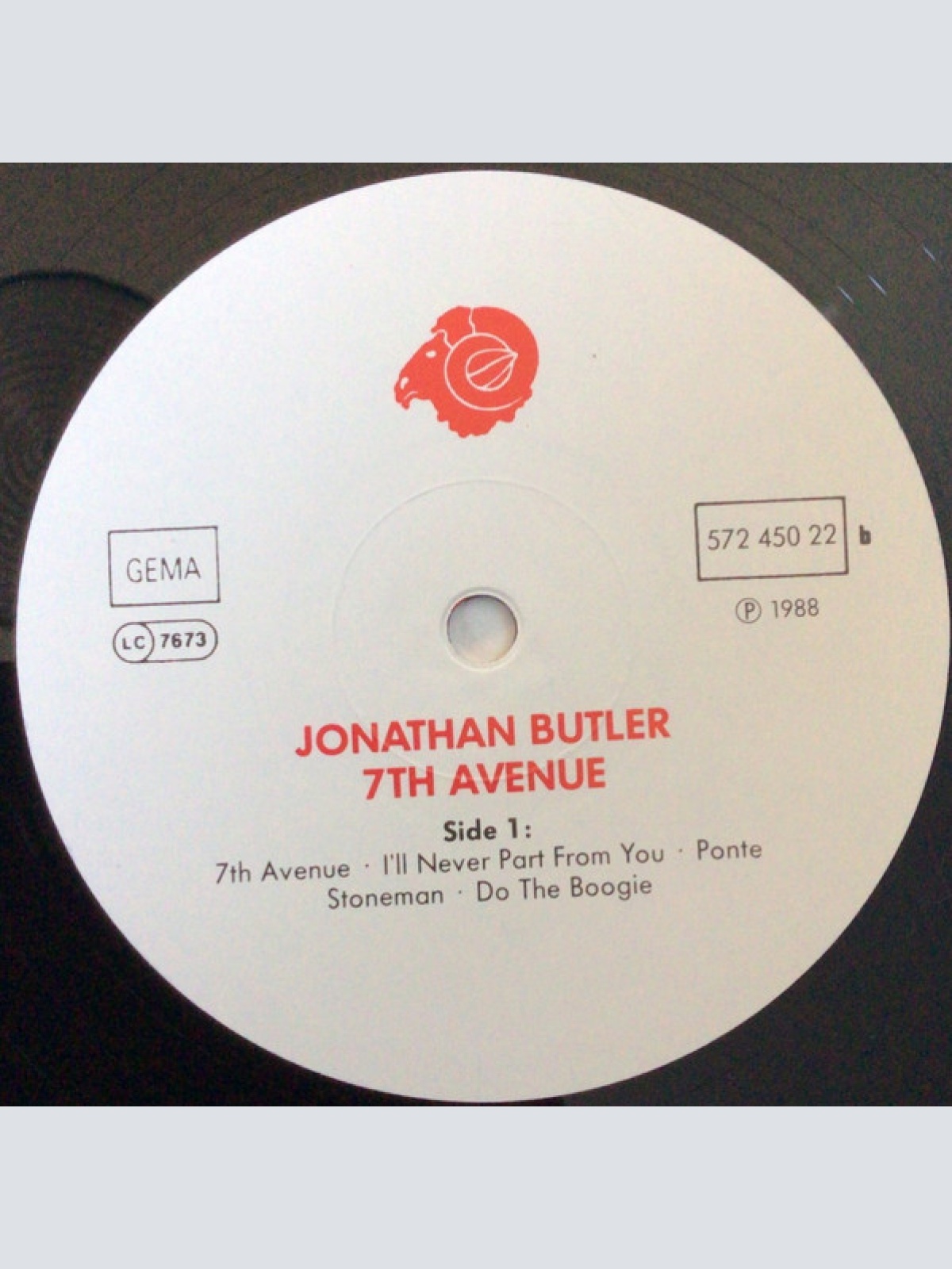 Vinyl / Jonathan Butler - 7th Avenue