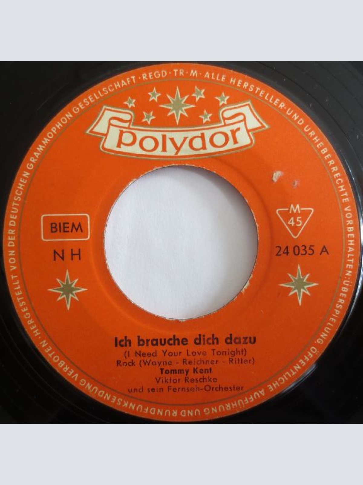 Vinyl / Tommy Kent - Ich Brauche Dich Dazu