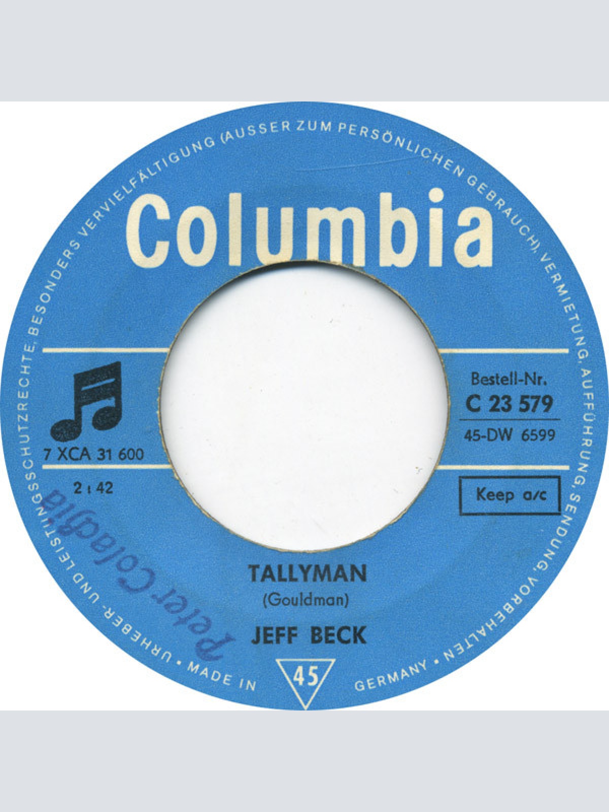 Vinyl / Jeff Beck - Tallyman