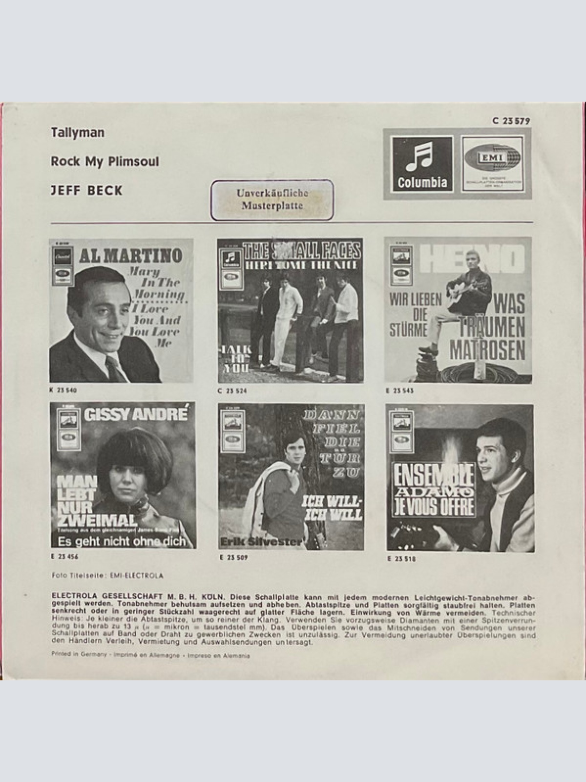 Vinyl / Jeff Beck - Tallyman