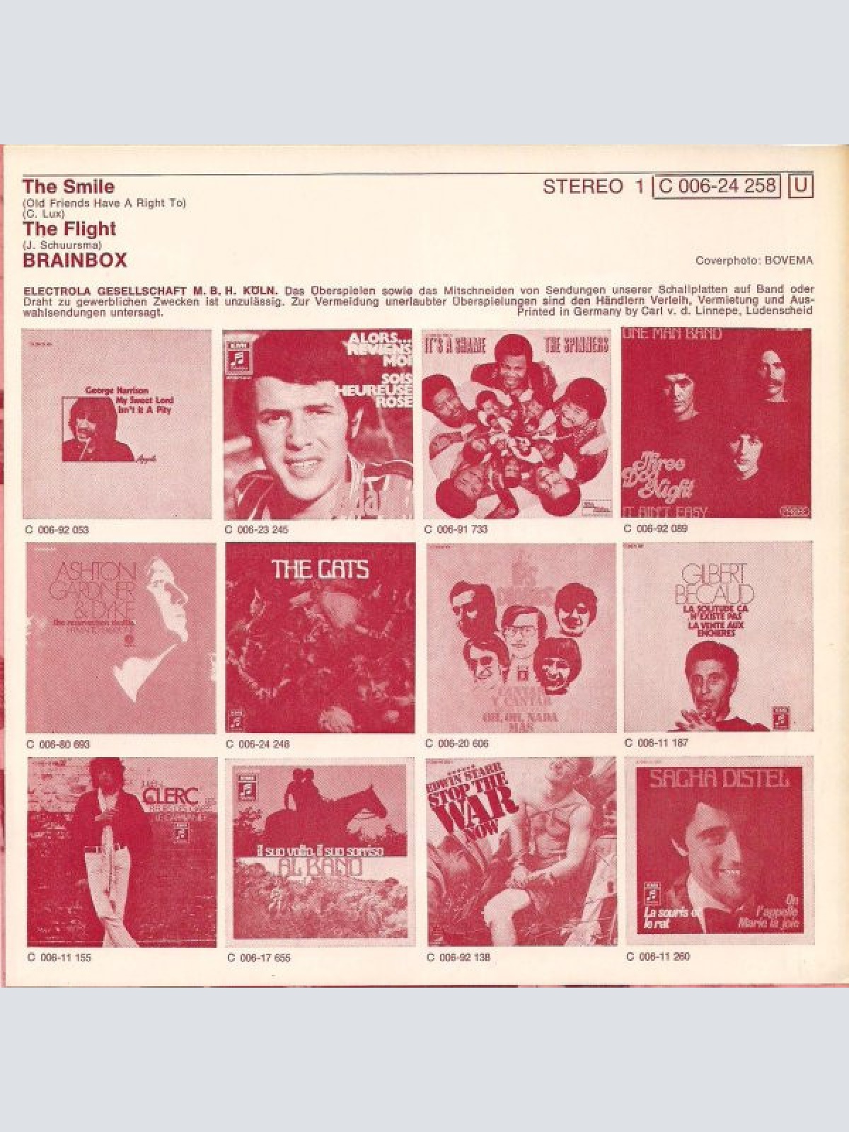 Vinyl / Brainbox (3) - The Smile / The Flight