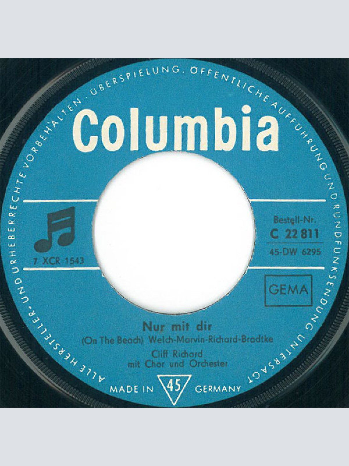 Vinyl / Cliff Richard - Das Ist Die Frage Aller Fragen / Nur Mit Dir