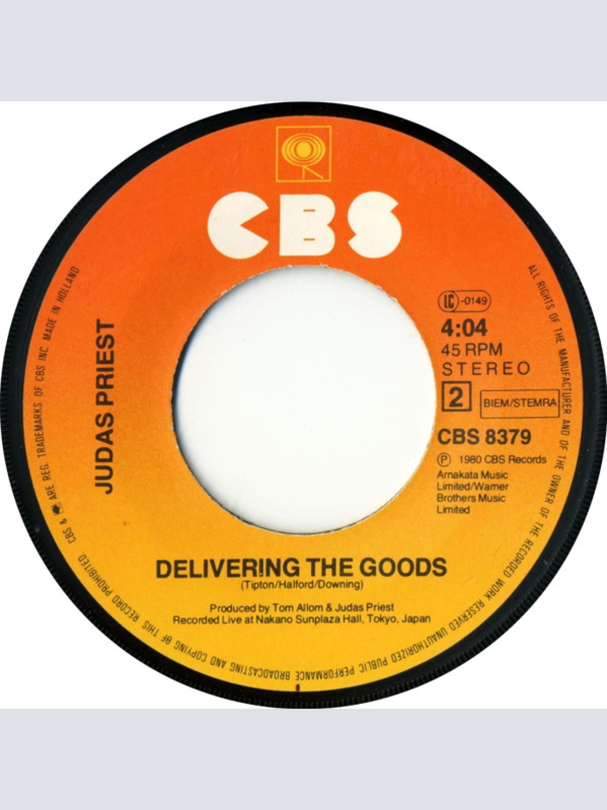 Vinyl / Judas Priest - Living After Midnight