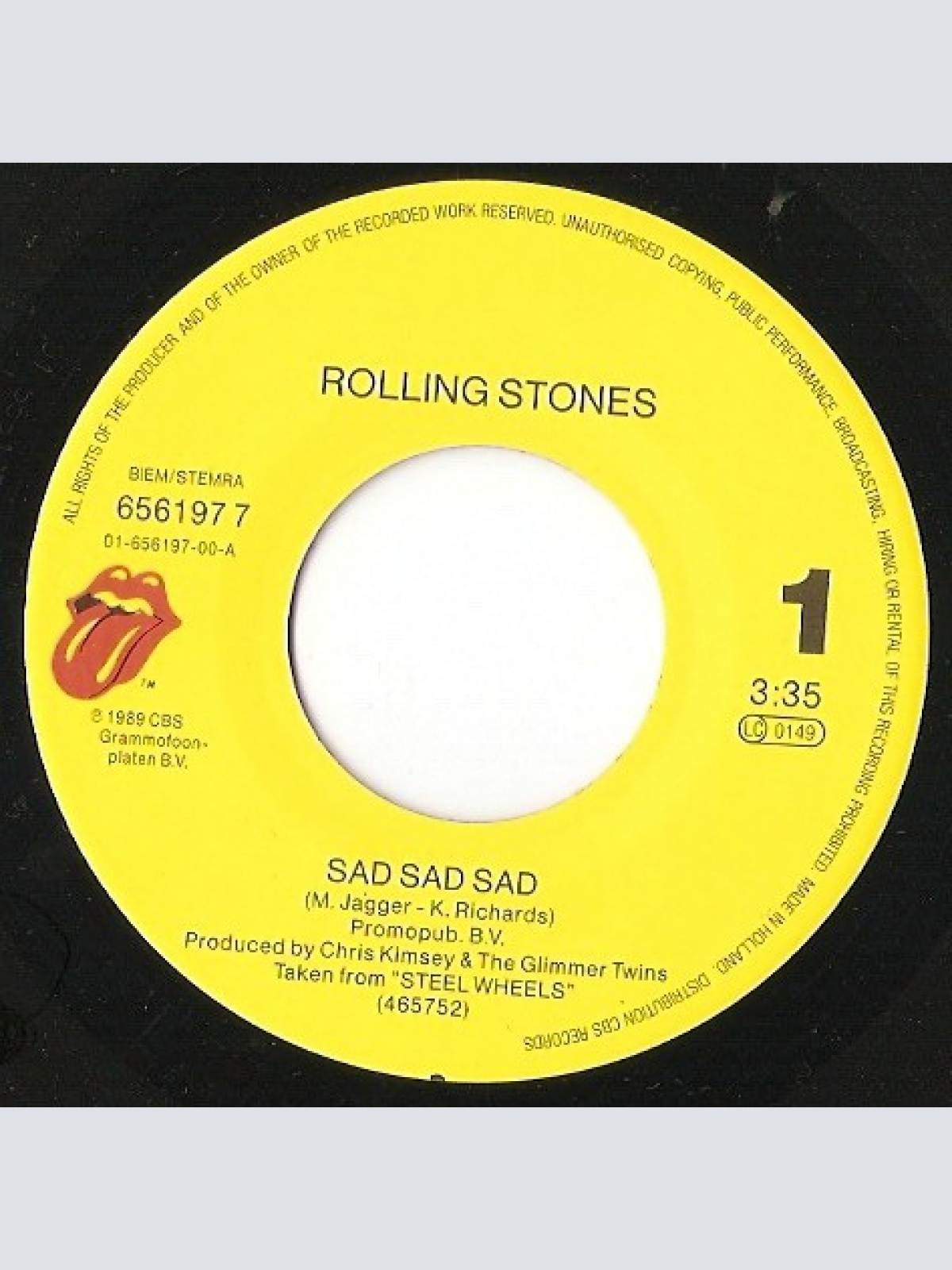 Vinyl / The Rolling Stones - Sad Sad Sad