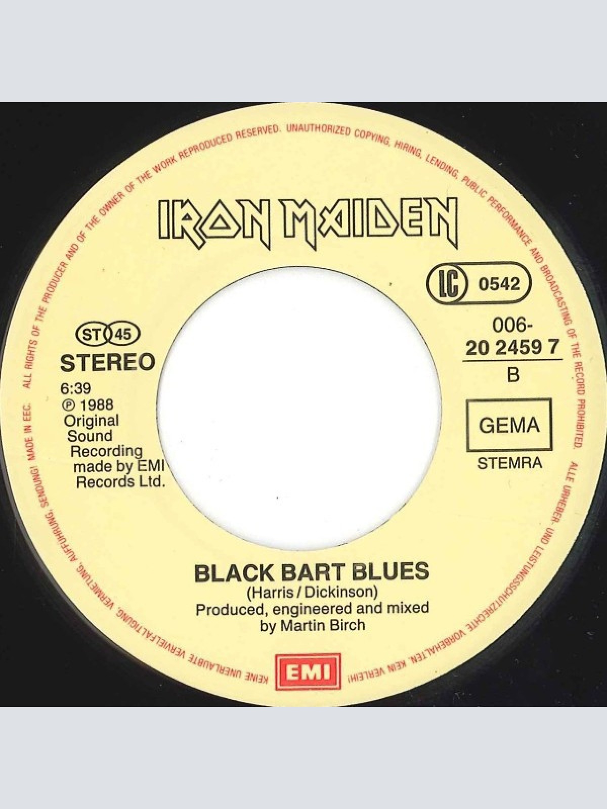 Vinyl / Iron Maiden - Can I Play With Madness