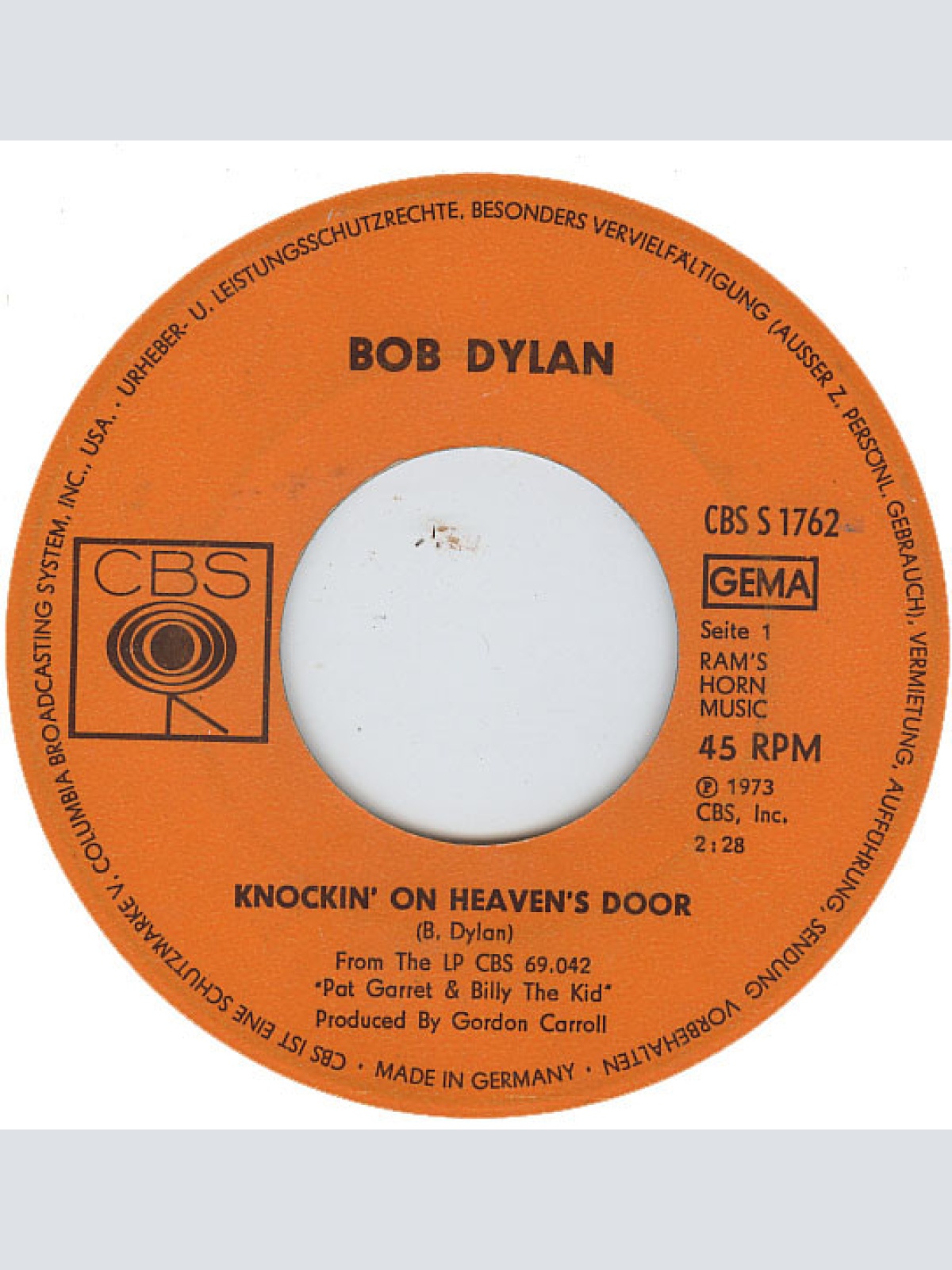 Vinyl / Bob Dylan - Knockin' On Heaven's Door
