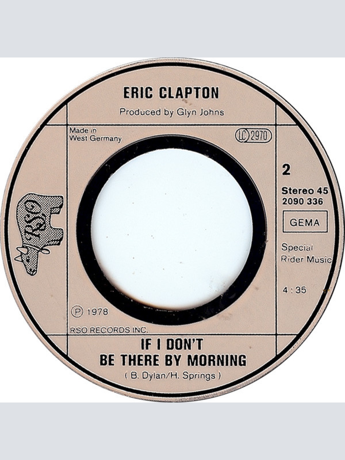 Vinyl / Eric Clapton - Tulsa Time / If I Don't Be There By The Morning