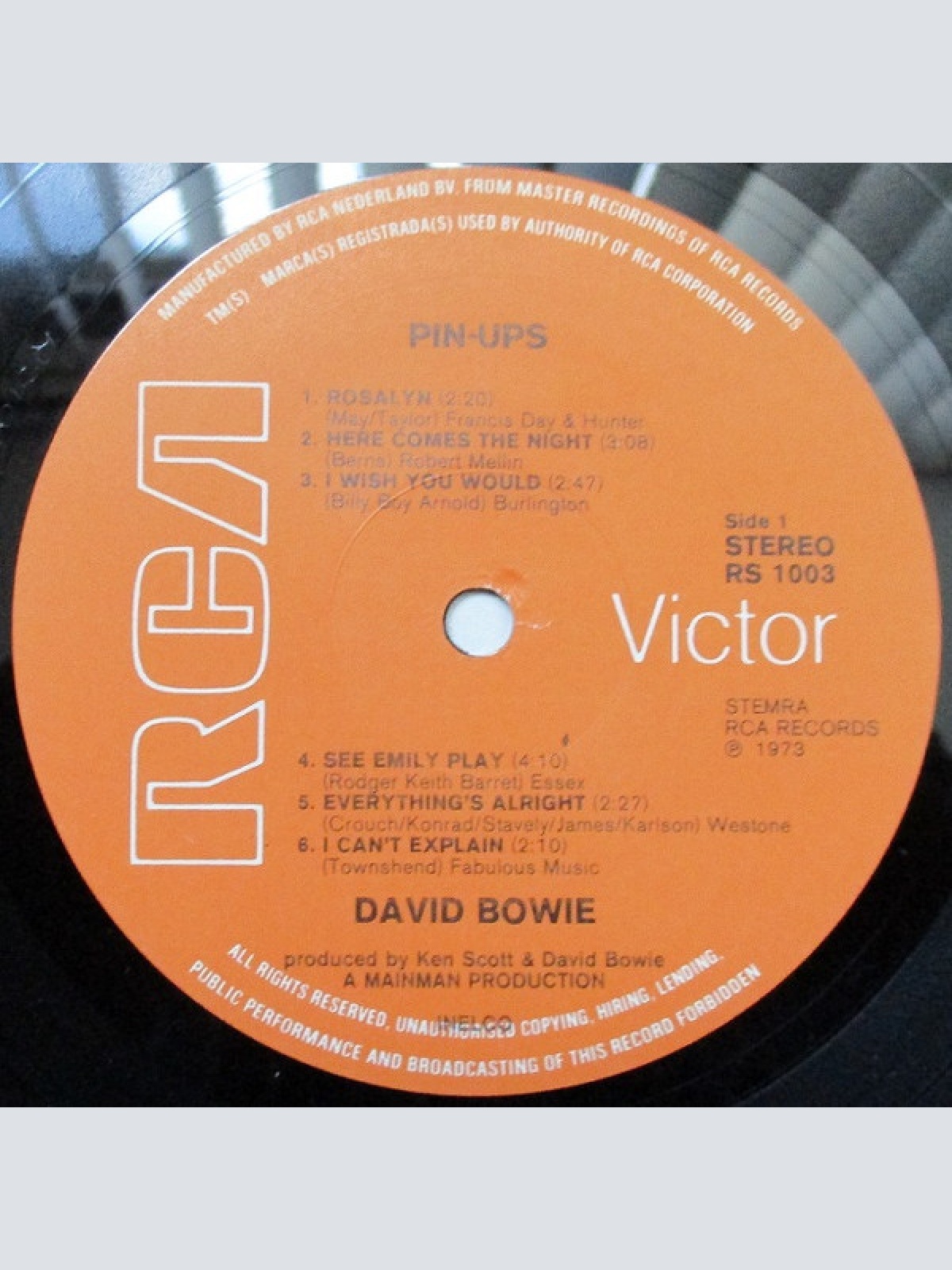 Vinyl / Bowie* - Pinups