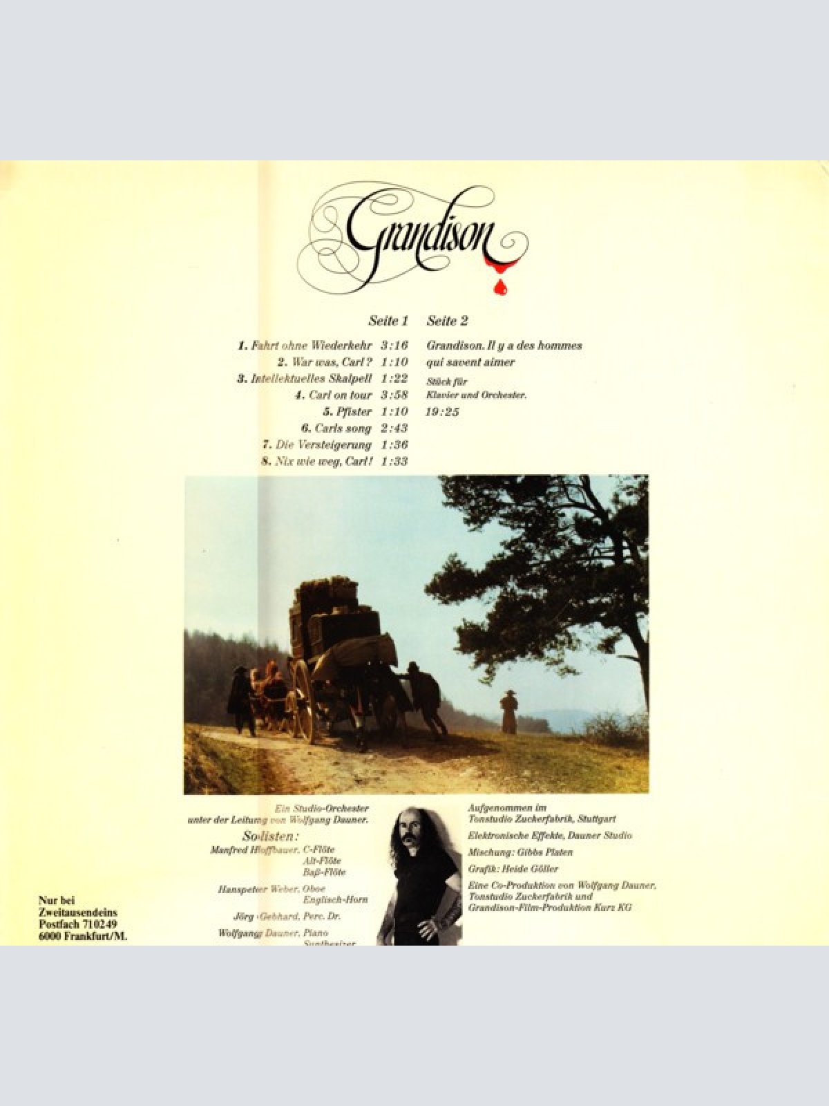 Vinyl / Wolfgang Dauner - Grandison - Musik Für Einen Film