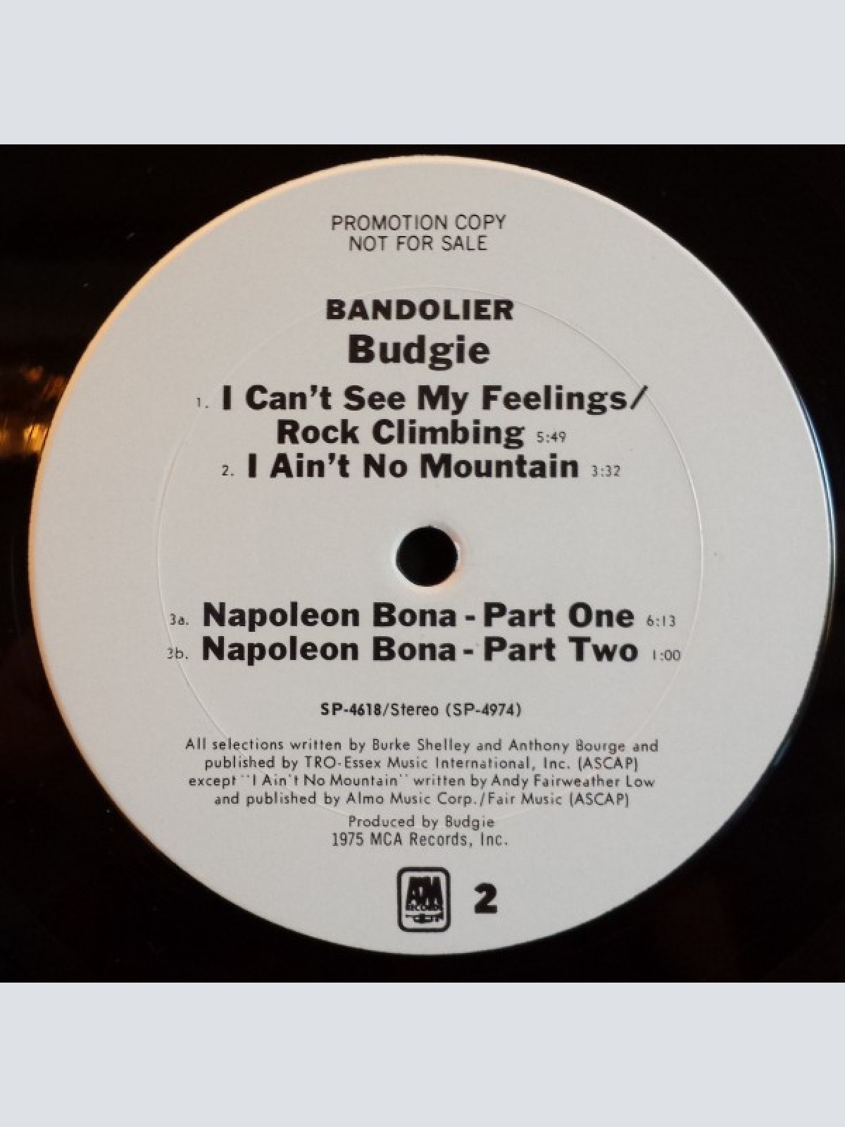 Vinyl / Budgie - Bandolier