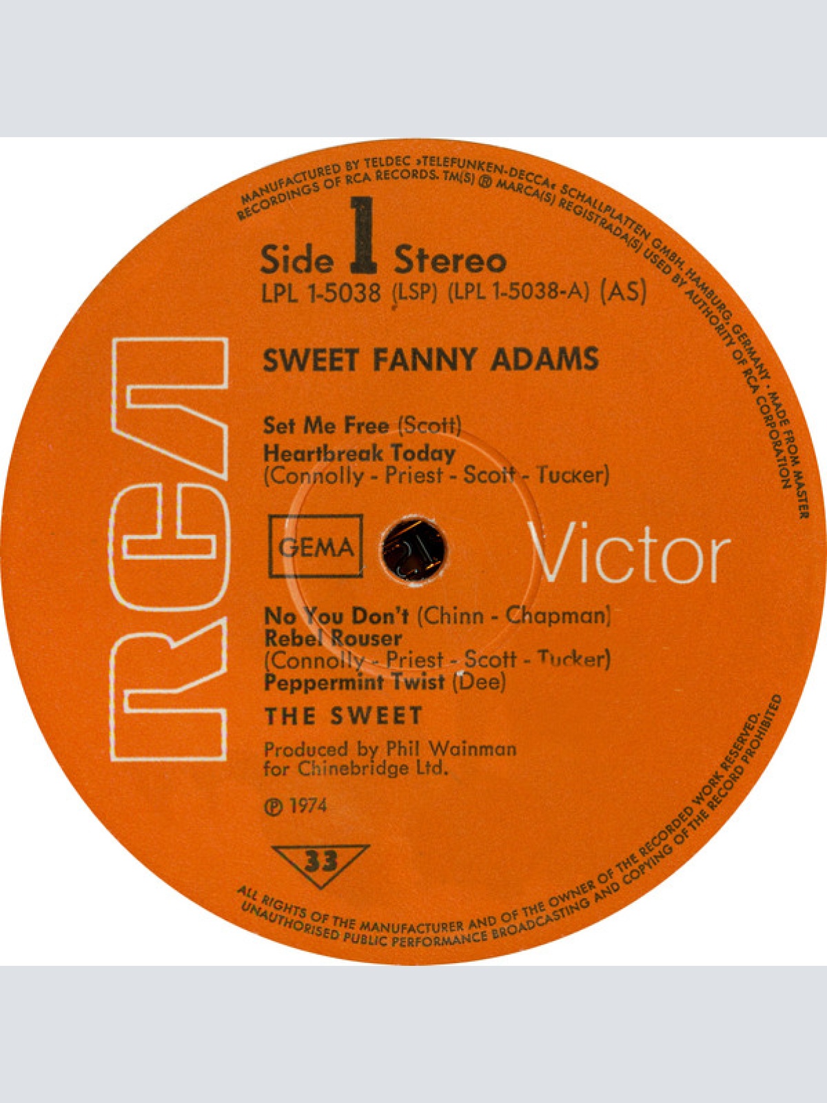 Vinyl / The Sweet - Sweet Fanny Adams