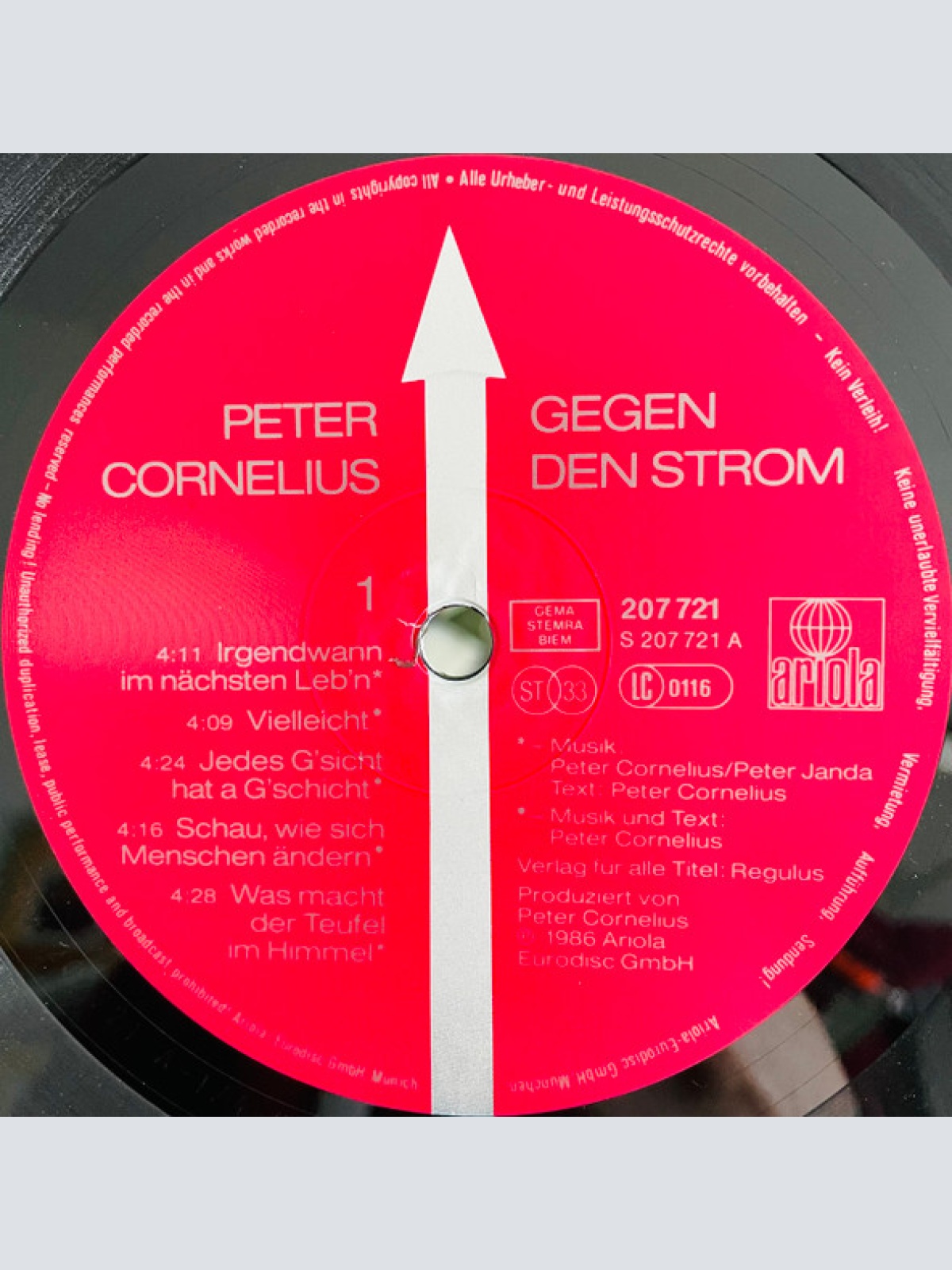 Vinyl / Peter Cornelius - Gegen Den Strom