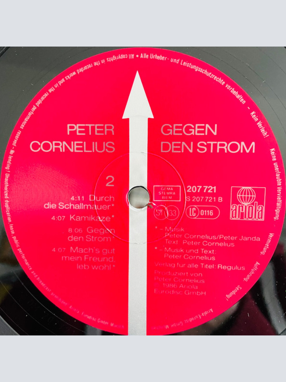 Vinyl / Peter Cornelius - Gegen Den Strom