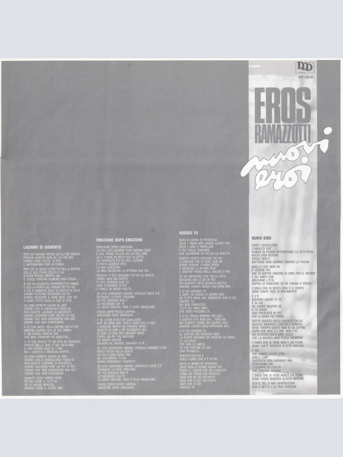 Vinyl / Eros Ramazzotti - Nuovi Eroi