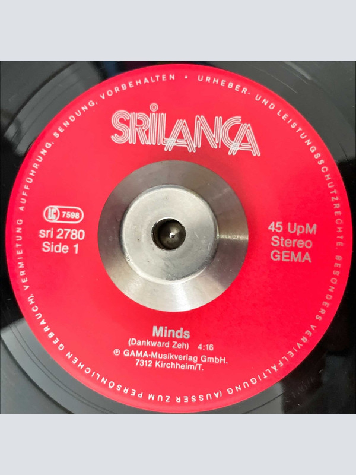 Vinyl / Dankward Zeh - Minds / Skyrider