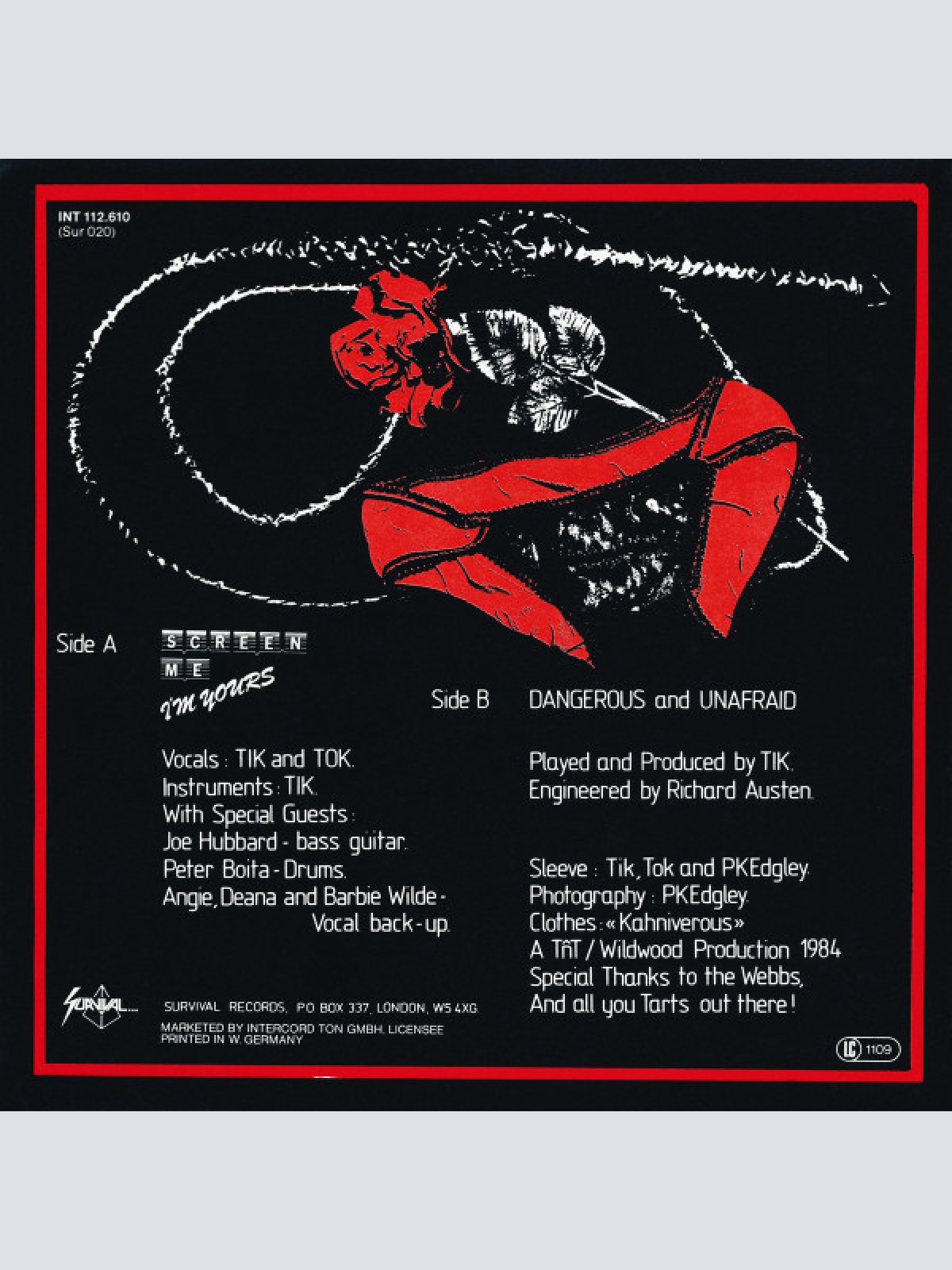 Vinyl / Tik And Tok* - Screen Me I'm Yours