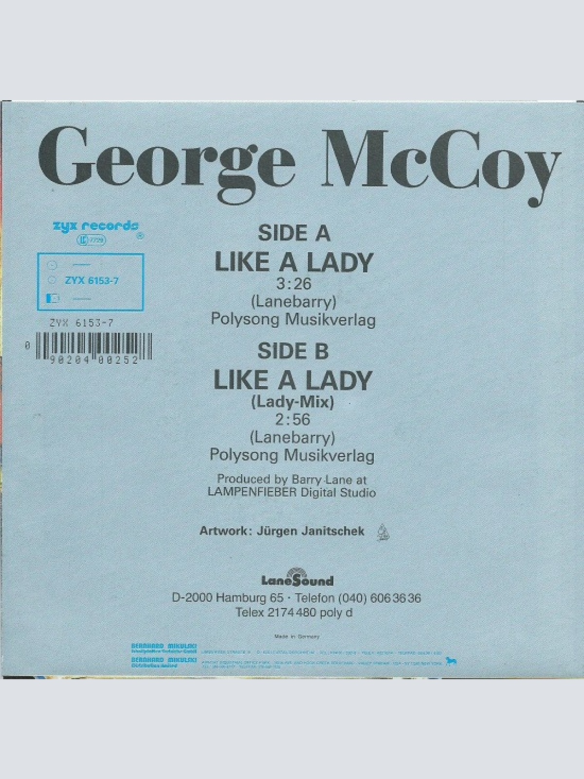 Vinyl / George McCoy - Like A Lady