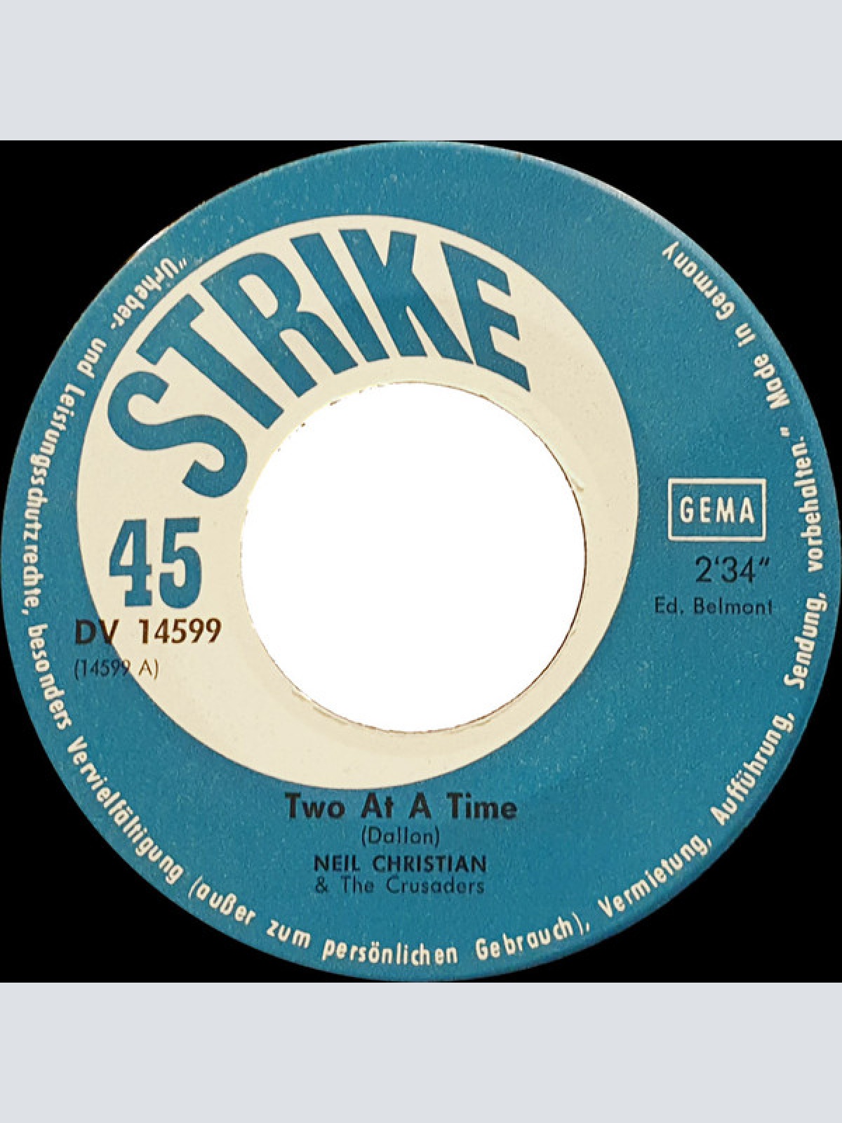 Vinyl / Neil Christian (2) - Two At A Time