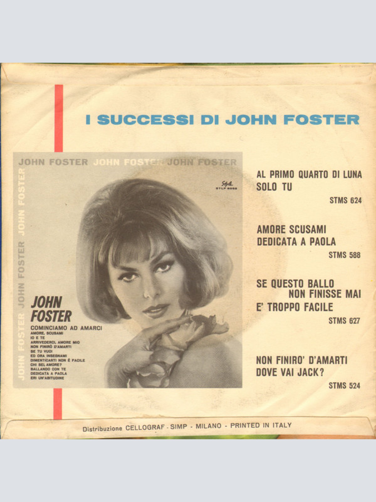 Vinyl / John Foster (9) - Non Cercarmi Più / Ciao Mare