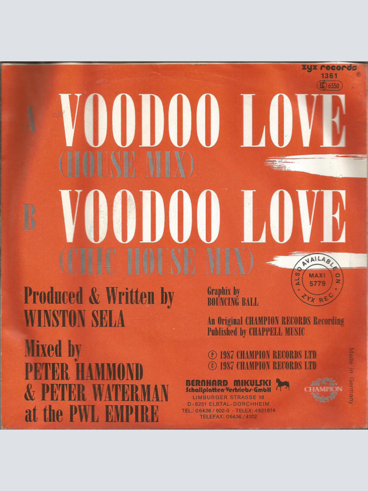 Vinyl / Judy La Rose - Voodoo Love