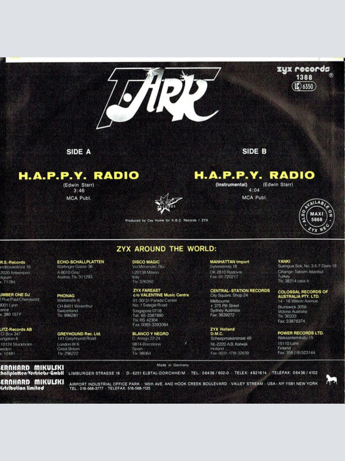 Vinyl / T. Ark - H.A.P.P.Y. Radio