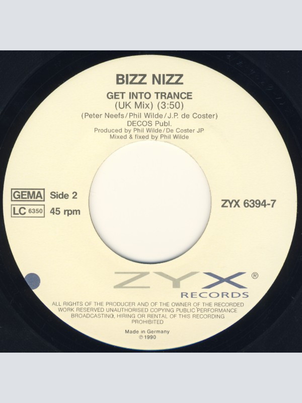 Vinyl / Bizz Nizz - Get Into Trance