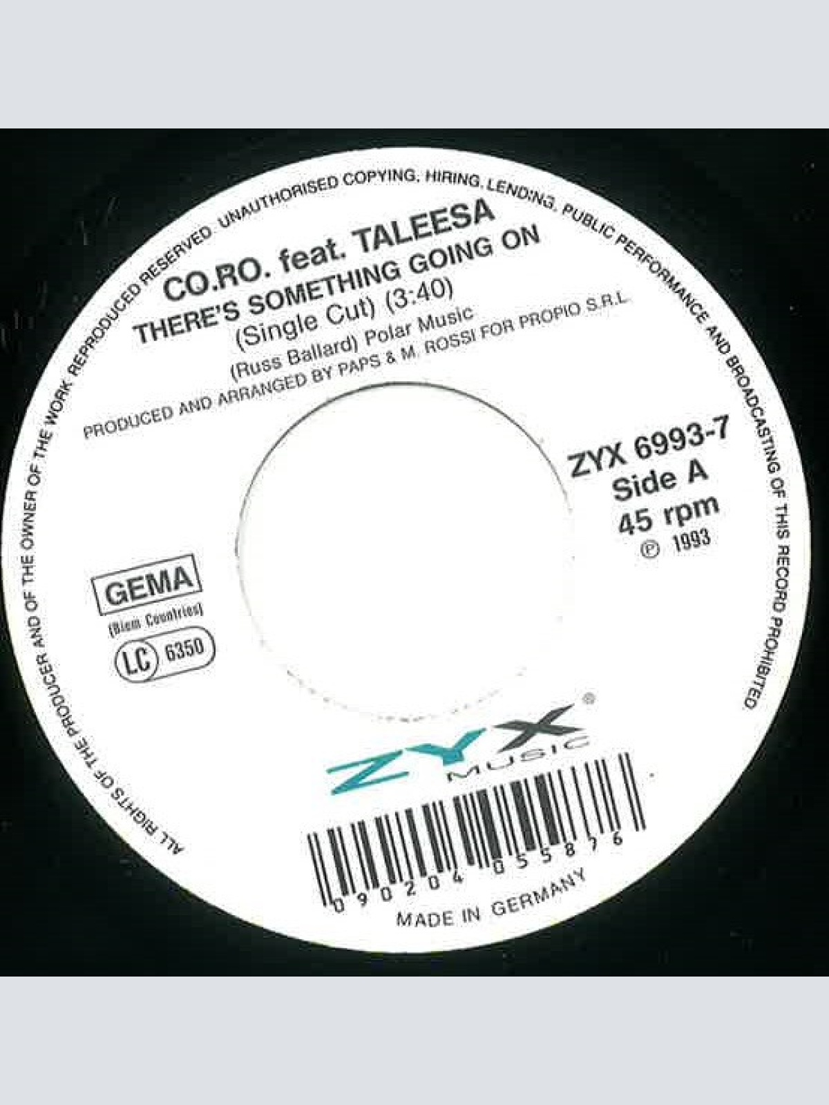 Vinyl / CO.RO. - There's Something Going On