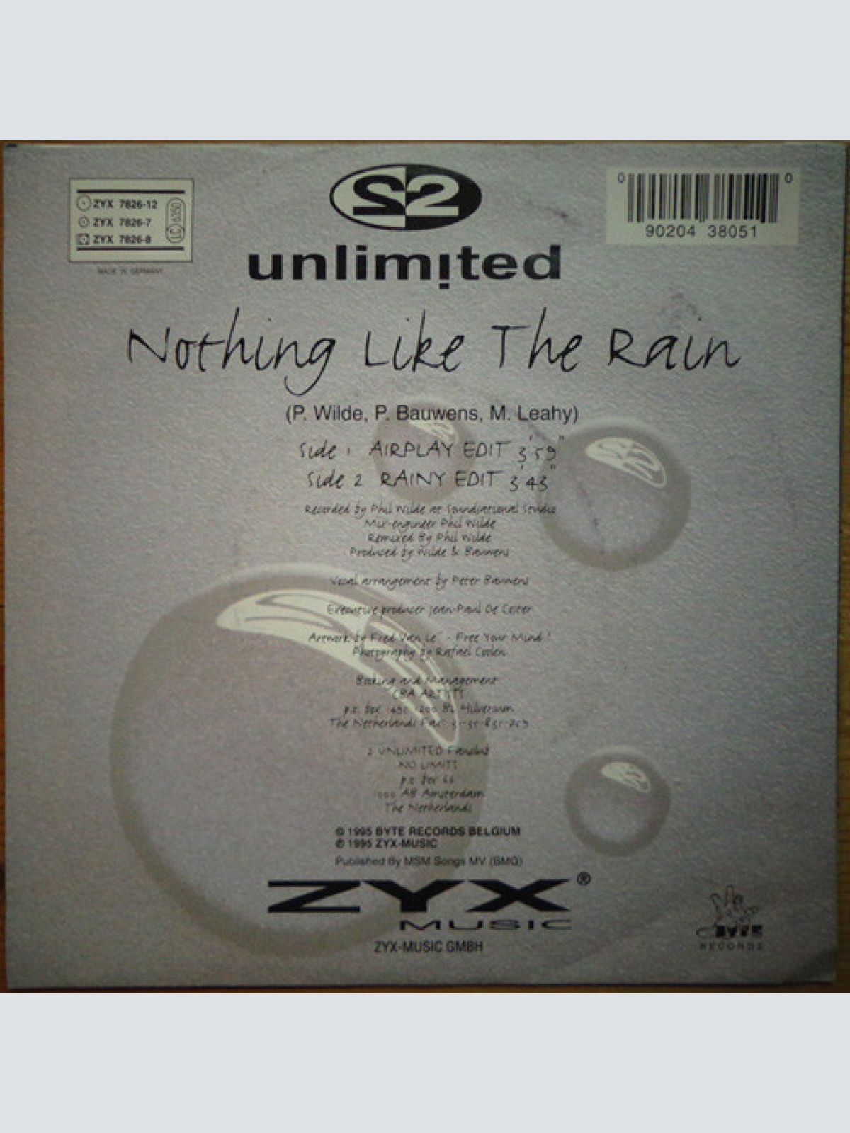 Vinyl / 2 Unlimited - Nothing Like The Rain