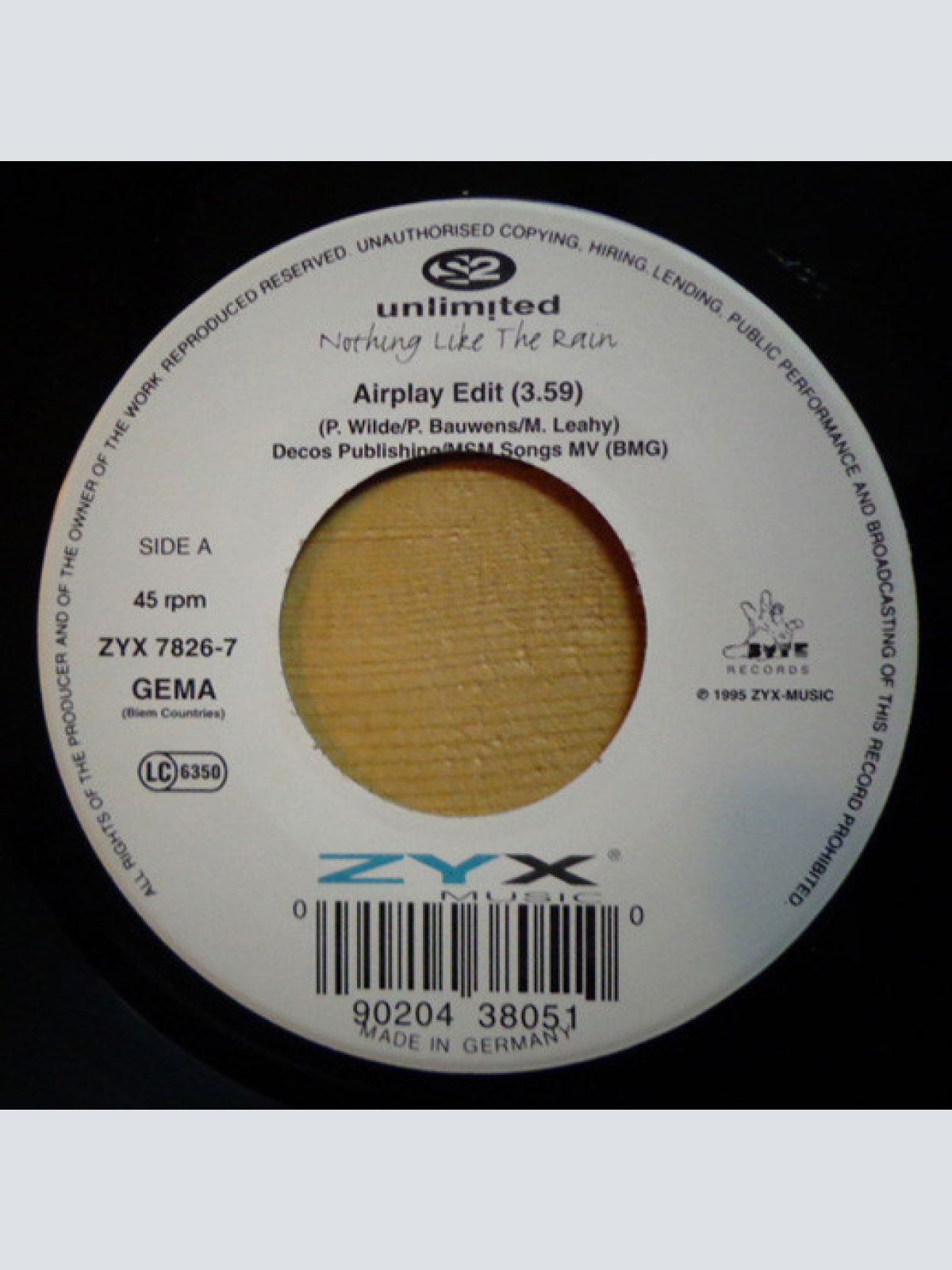 Vinyl / 2 Unlimited - Nothing Like The Rain