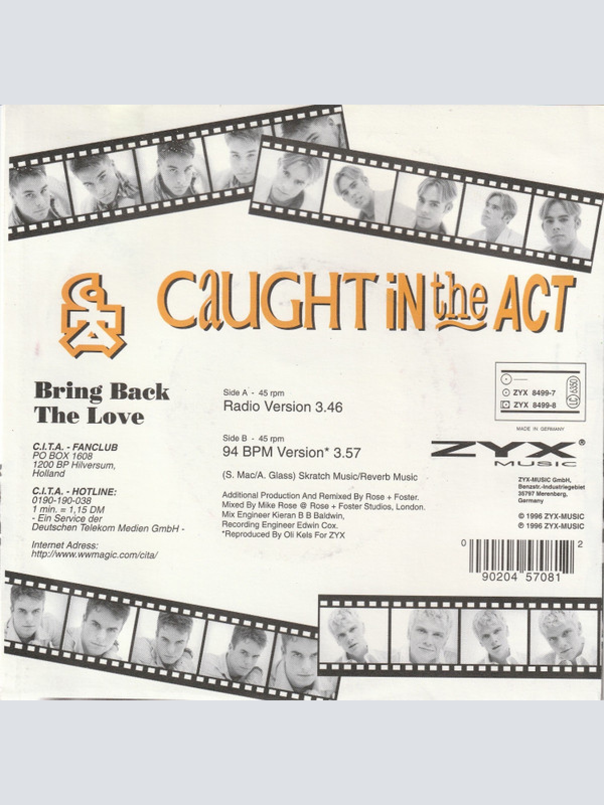 Vinyl / Caught In The Act (2) - Bring Back The Love