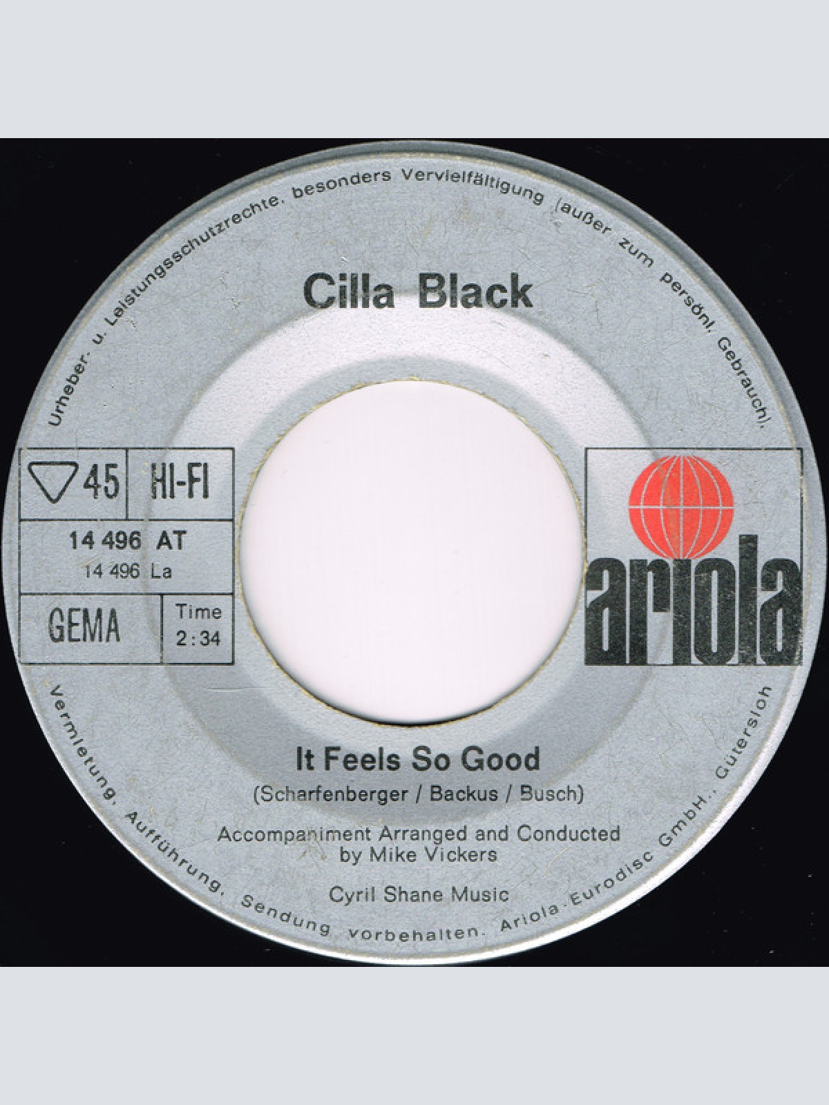 Vinyl / Cilla Black - It Feels So Good
