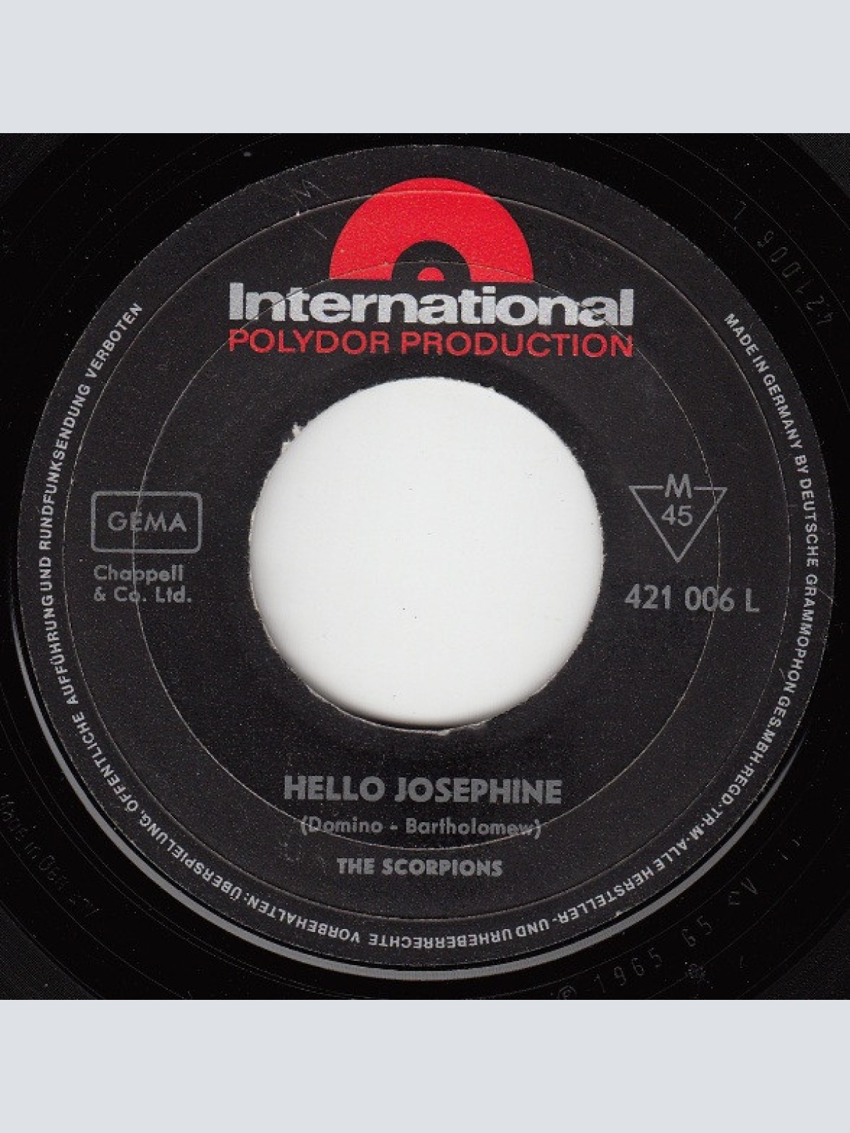 Vinyl / The Scorpions - Hello Josephine
