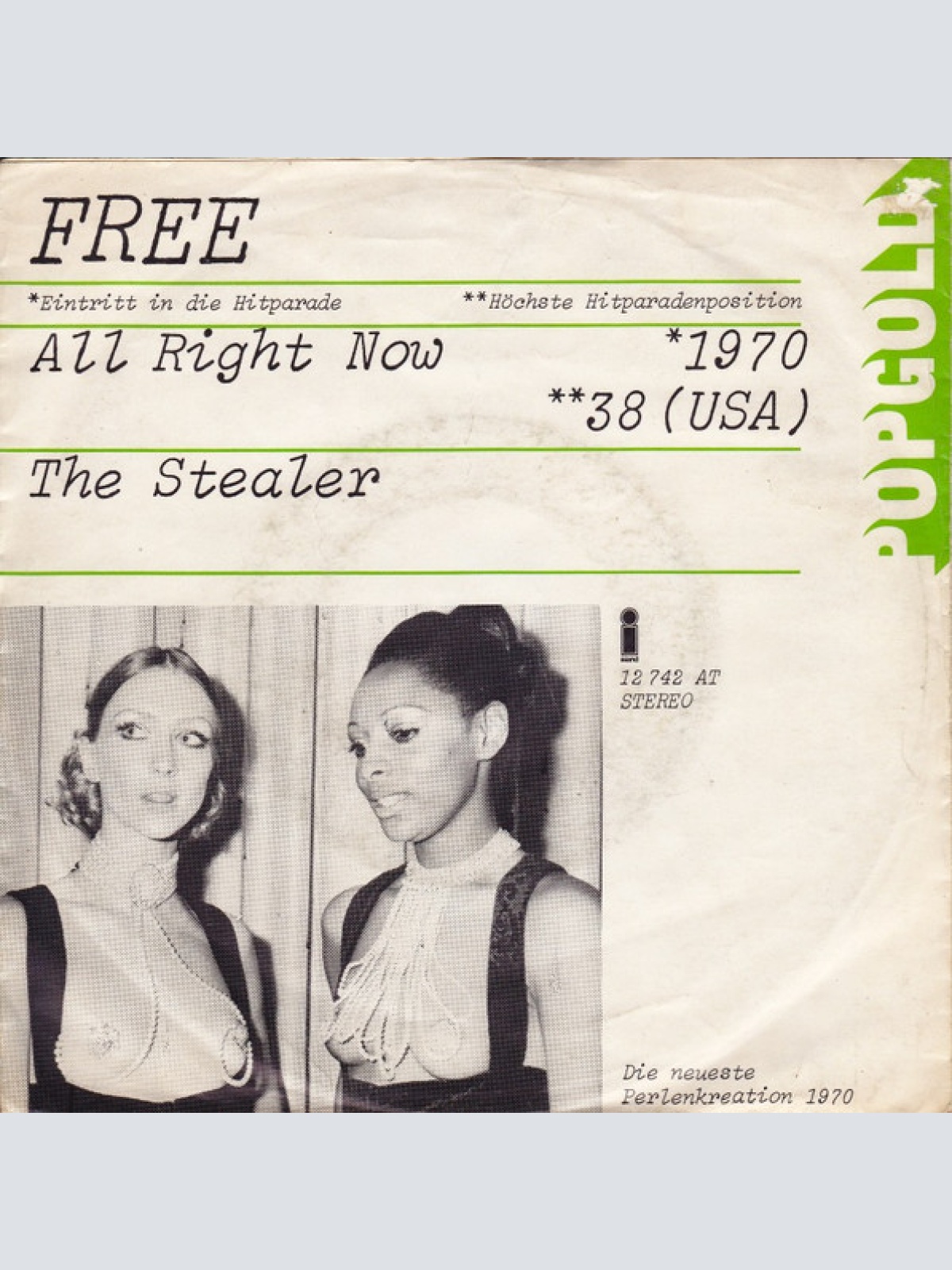 Vinyl / Free - All Right Now / The Stealer
