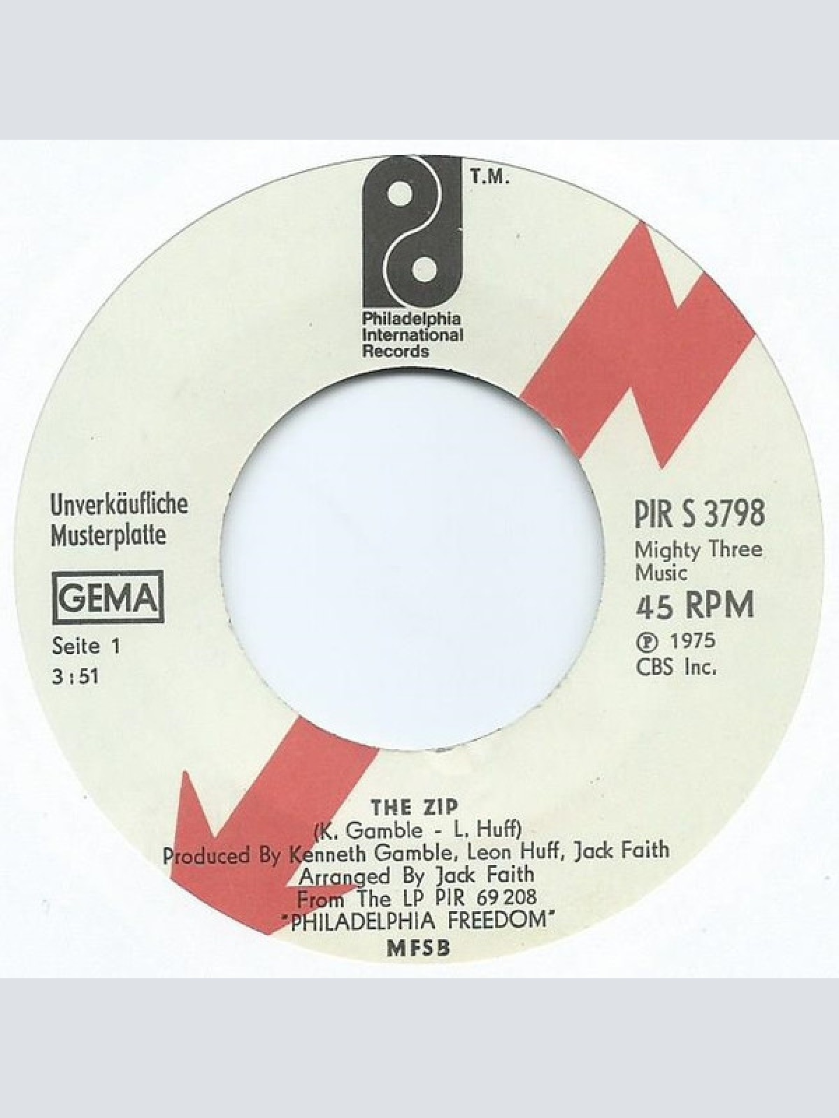 Vinyl / MFSB - The Zip