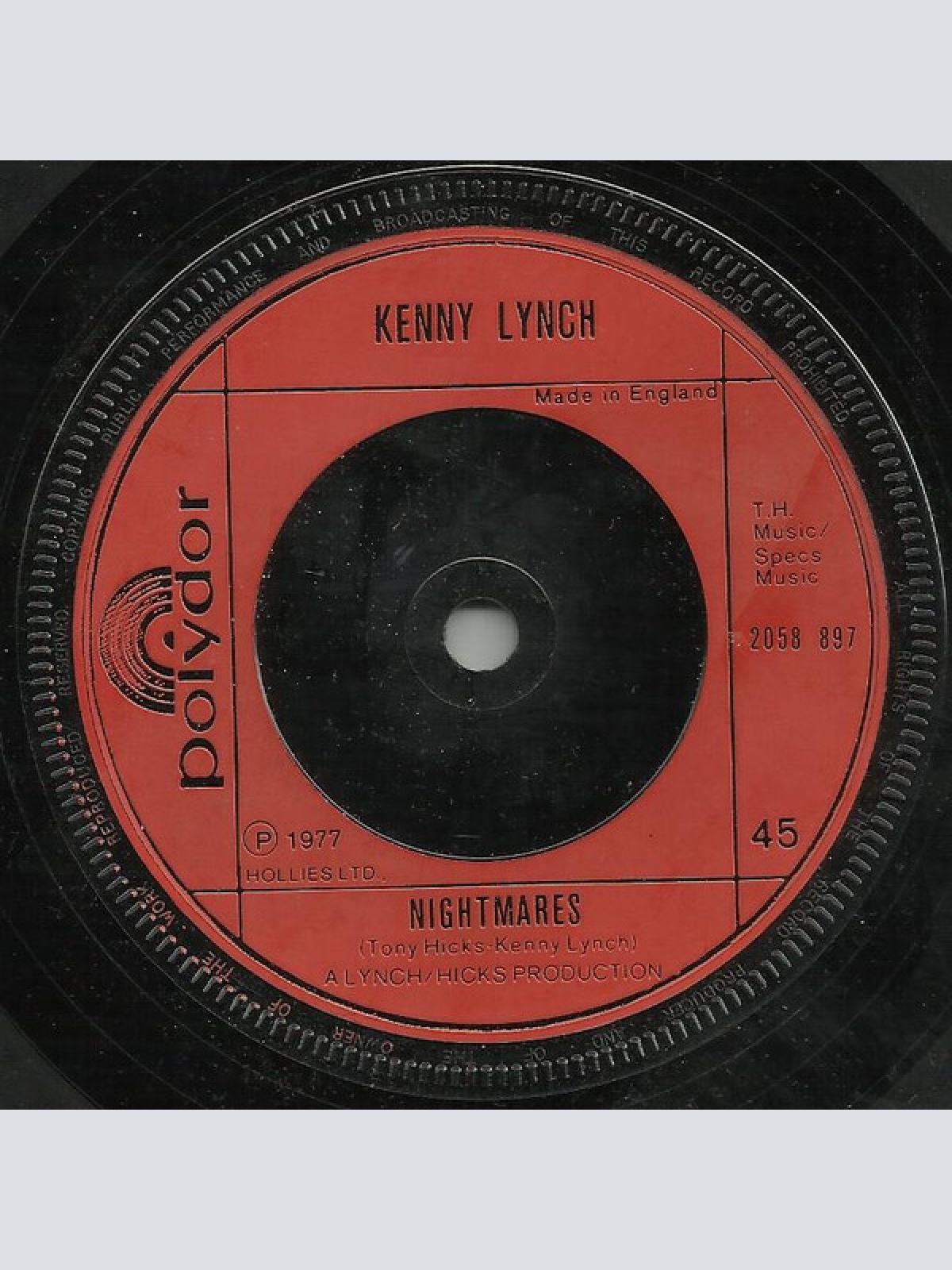 Vinyl / Kenny Lynch - Is It True What They Say About Georgia