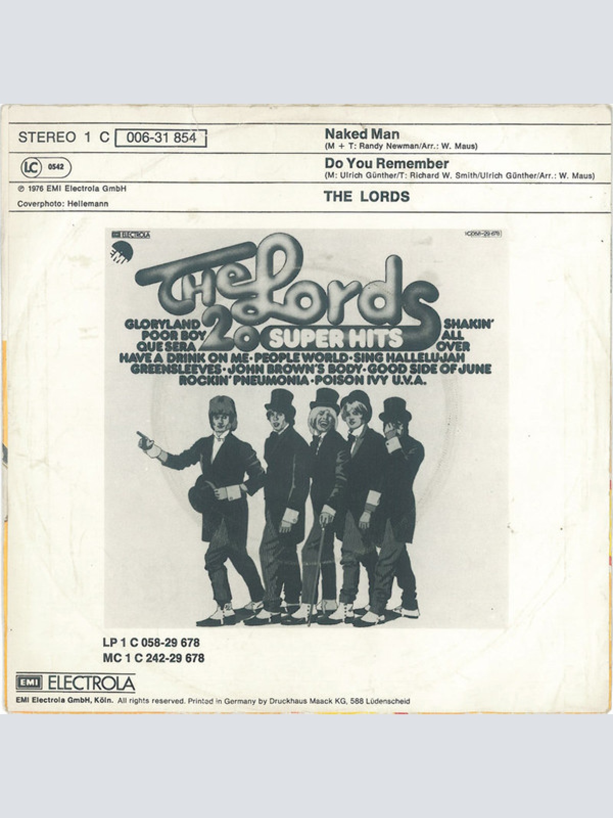 Vinyl / The Lords - Naked Man