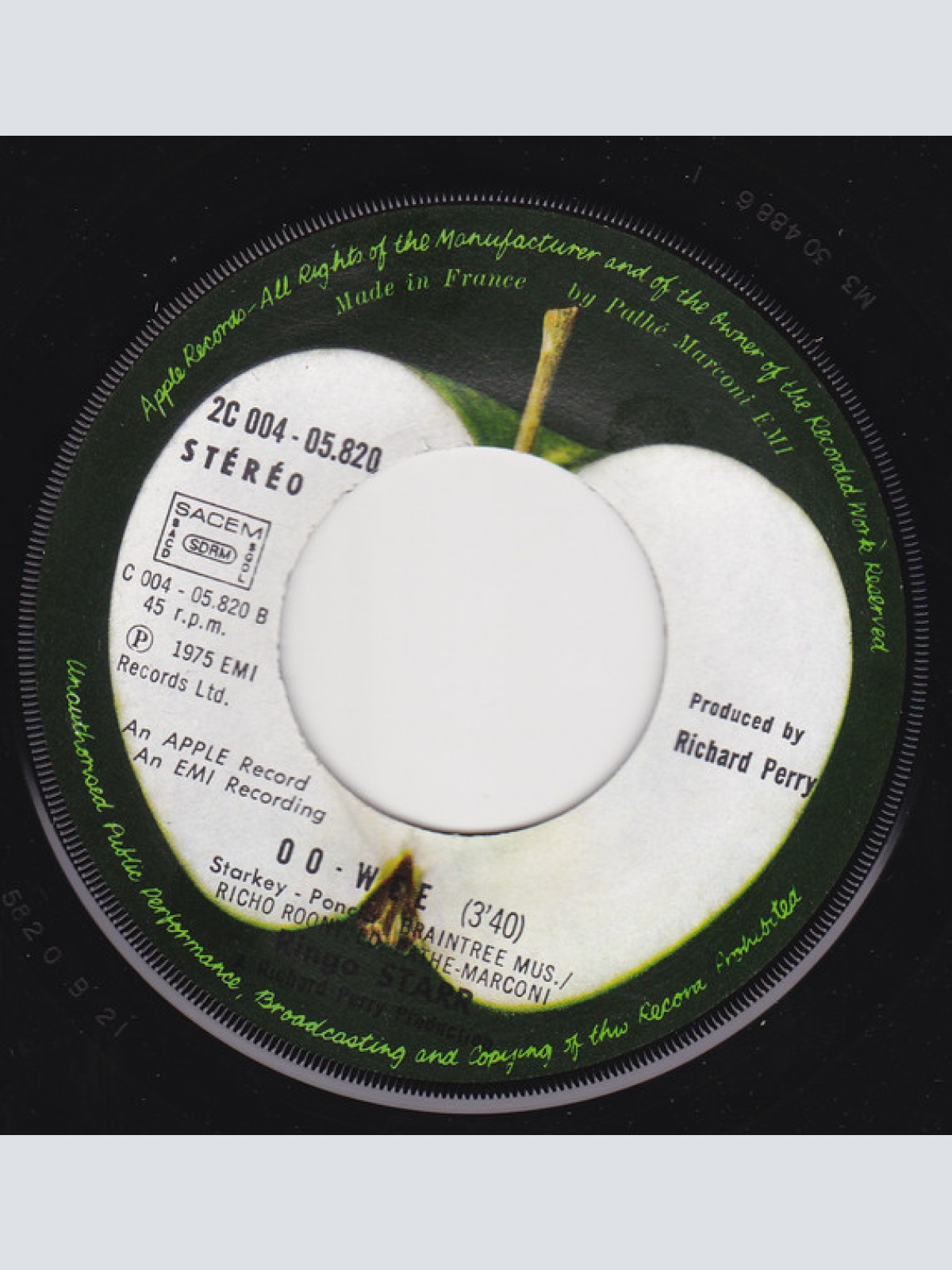 Vinyl / Ringo Starr - Goodnight Vienna